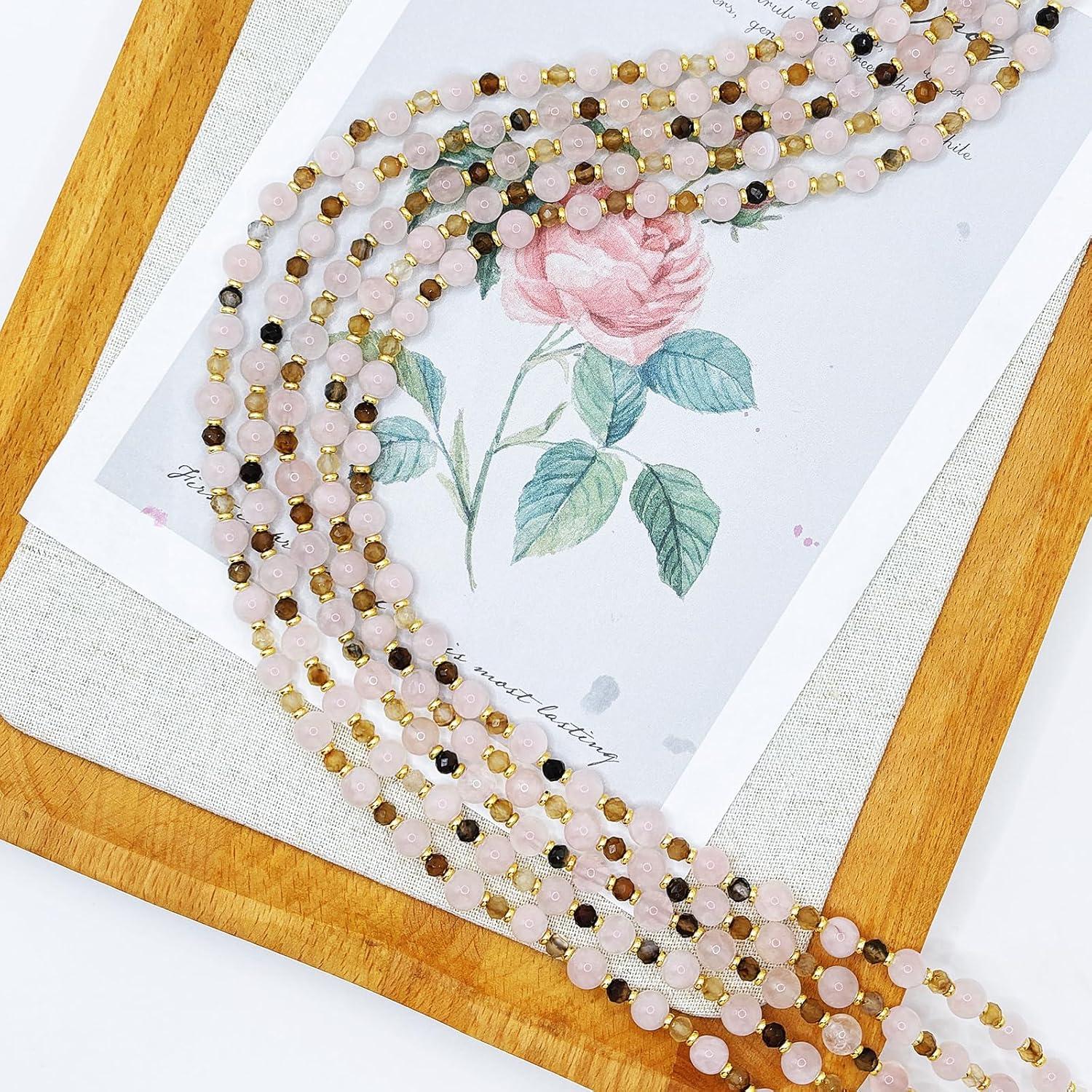 Cadena de Gafas Elegante con Perlas y Cobre 69.85 cm