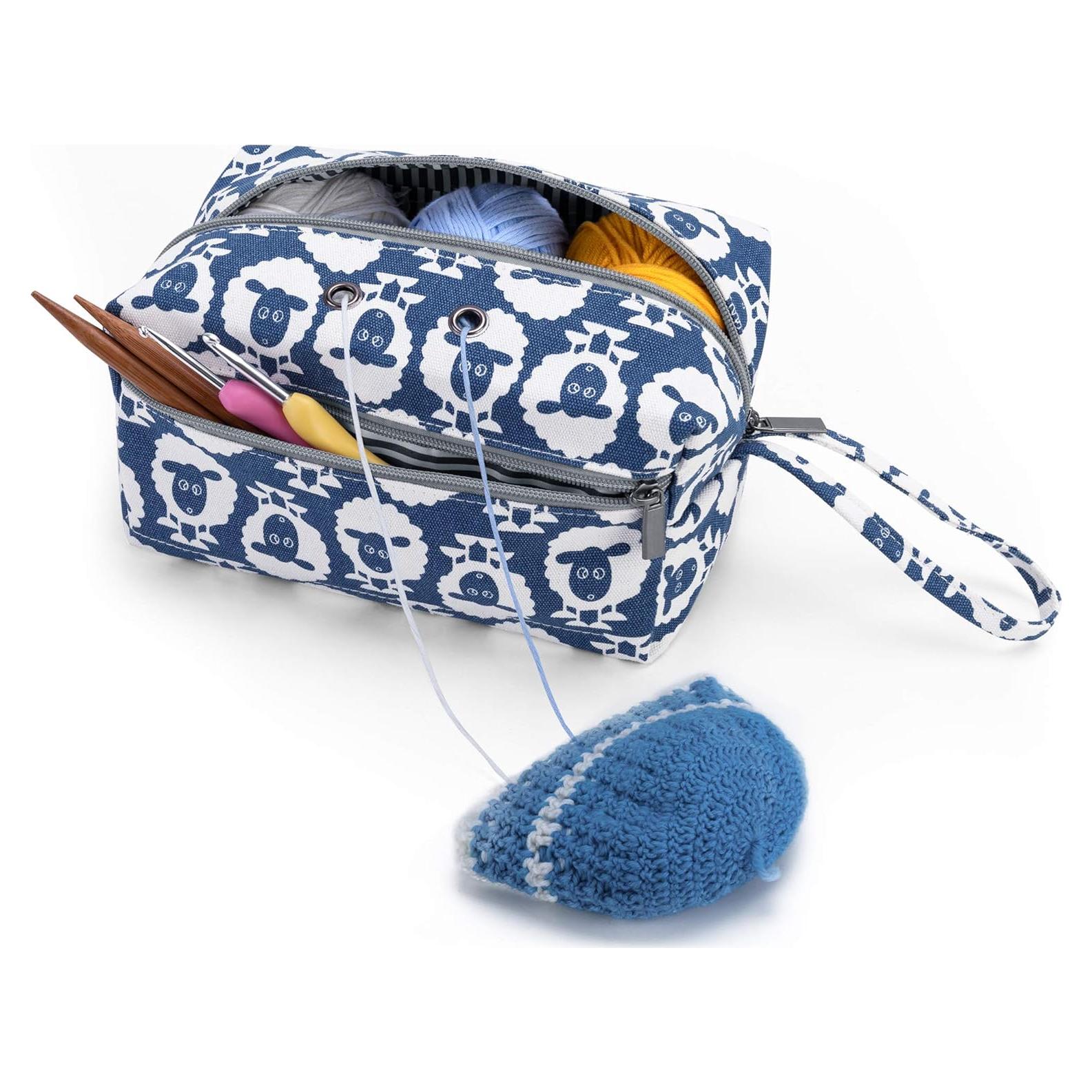 Bolsa de Almacenamiento de Hilo LUXJA Pequeña Oveja 21.6x12.7 cm