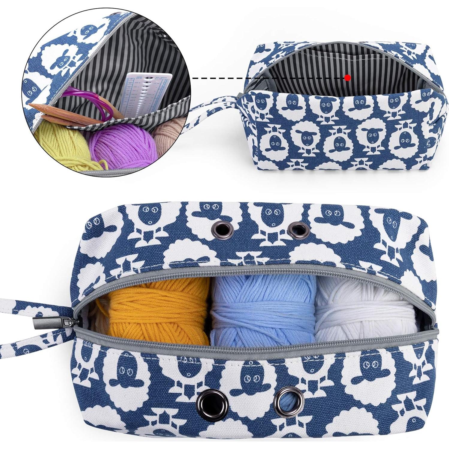 Bolsa de Almacenamiento de Hilo LUXJA Pequeña Oveja 21.6x12.7 cm