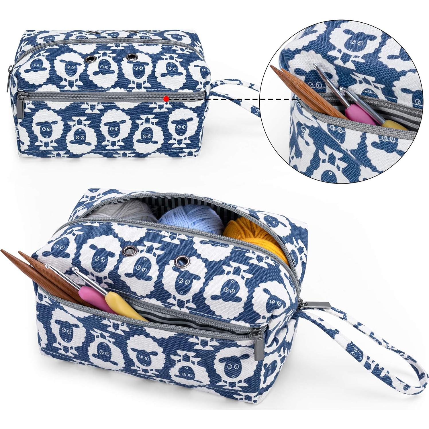 Bolsa de Almacenamiento de Hilo LUXJA Pequeña Oveja 21.6x12.7 cm