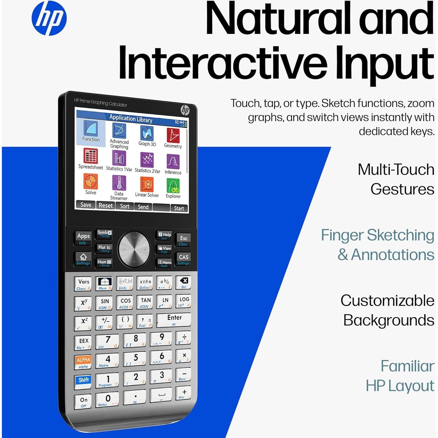 Calculadora Gráfica HP Prime G2 - Pantalla Táctil 8.89 cm - Aprobada SAT/AP