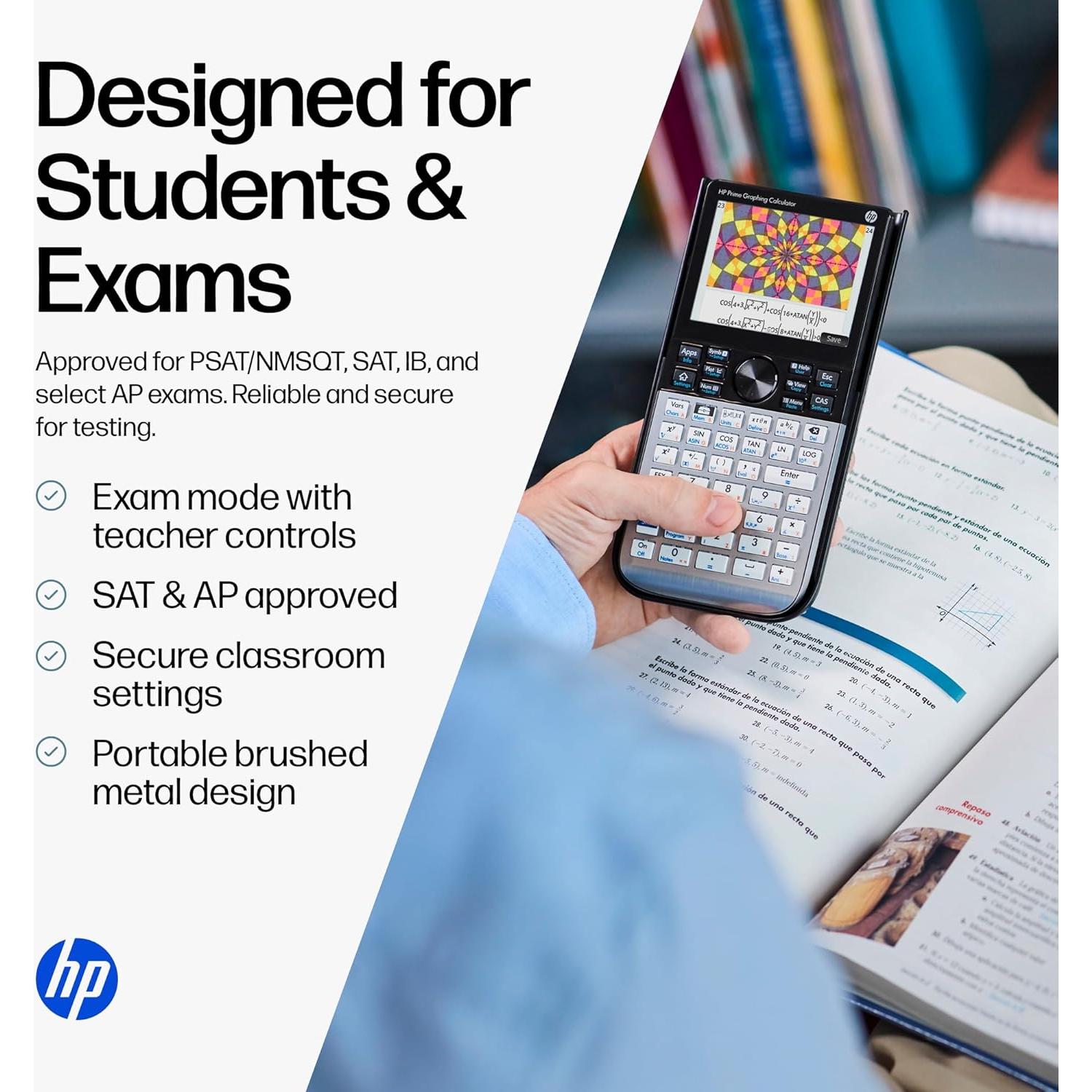 Calculadora Gráfica HP Prime G2 - Pantalla Táctil 8.89 cm - Aprobada SAT/AP