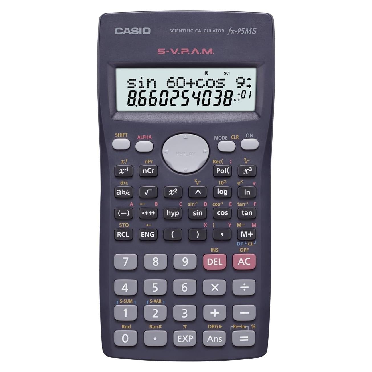 Calculadora Científica Casio FX-95MS 244 Funciones Pantalla Natural