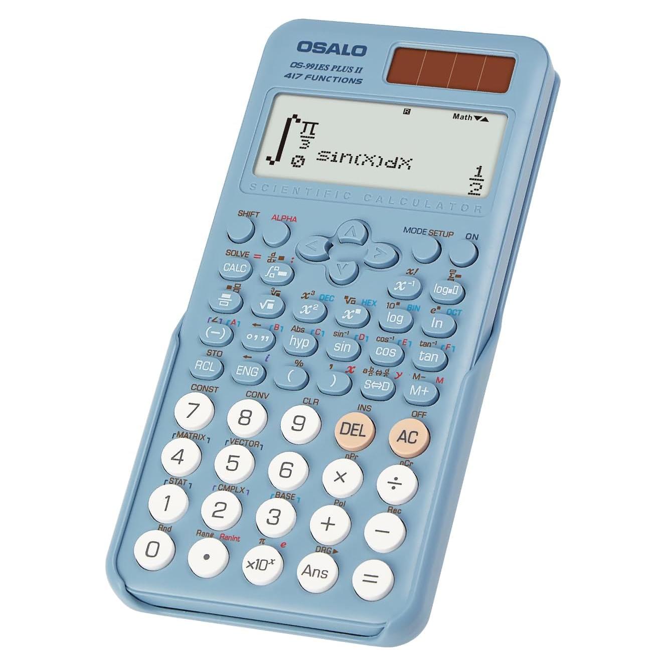 Calculadora Científica OSALO 991ES Plus 417 Funciones Azul
