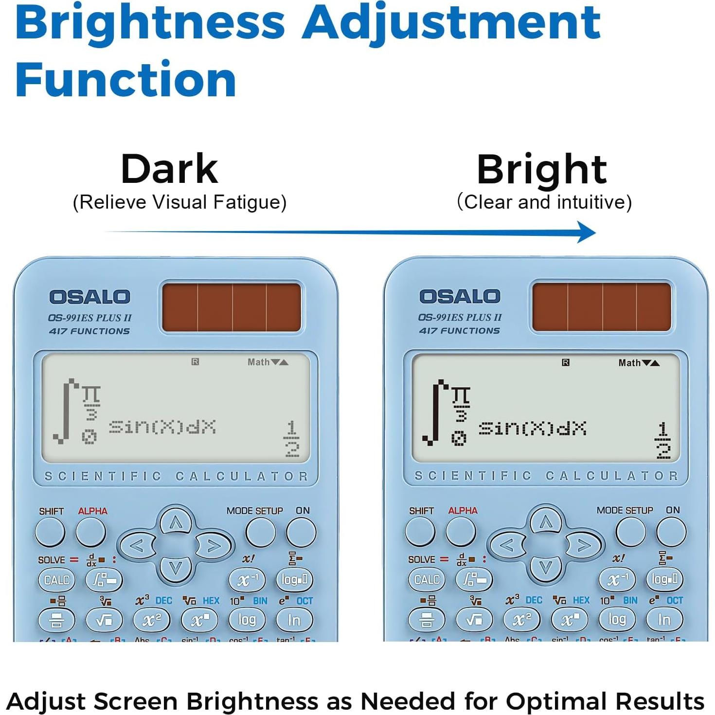Calculadora Científica OSALO 991ES Plus 417 Funciones Azul