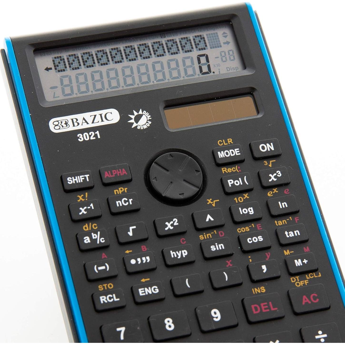 Calculadora Científica BAZIC 240 Funciones Doble Batería Solar