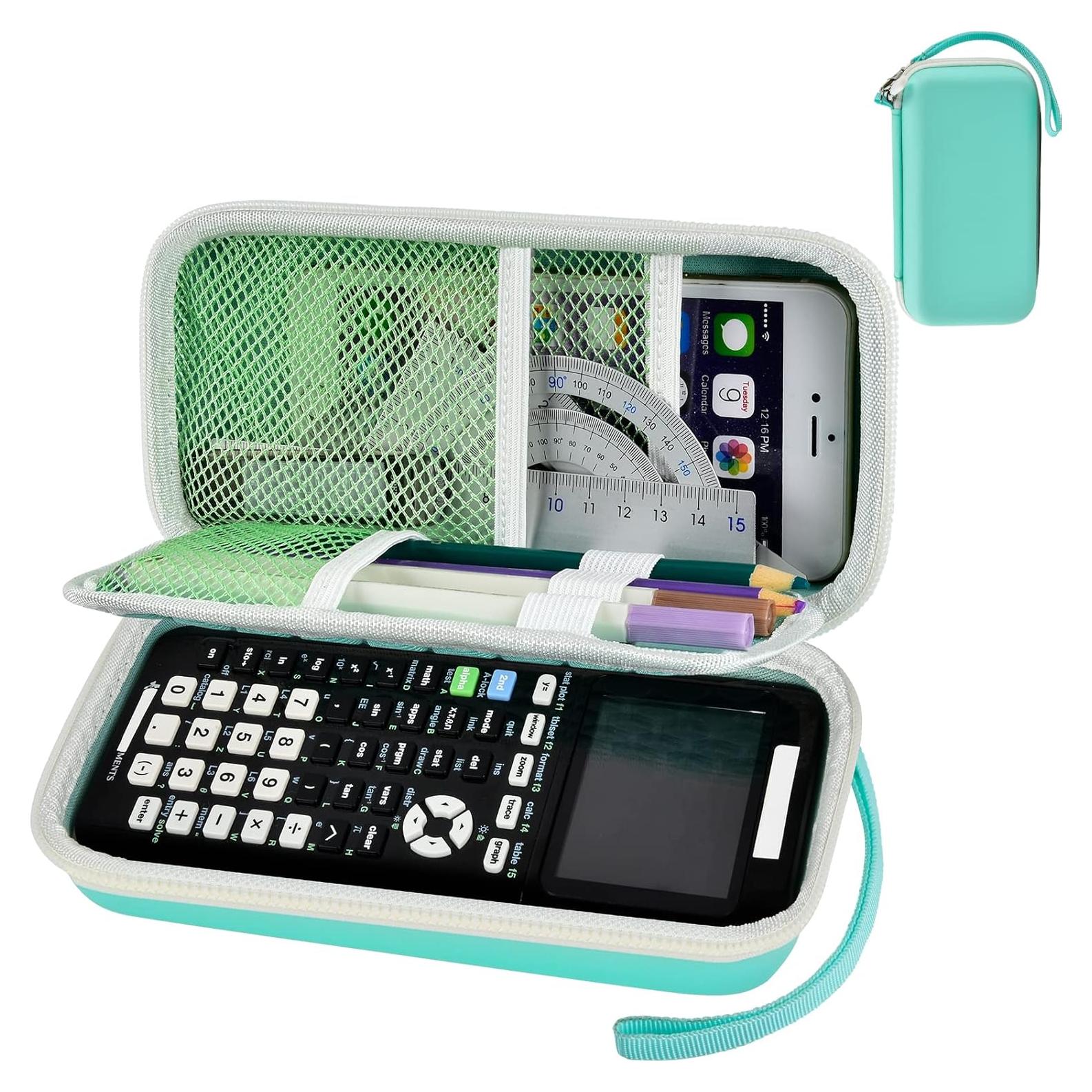 Funda Verde para Calculadora Gráfica Texas Instruments TI-84 Plus