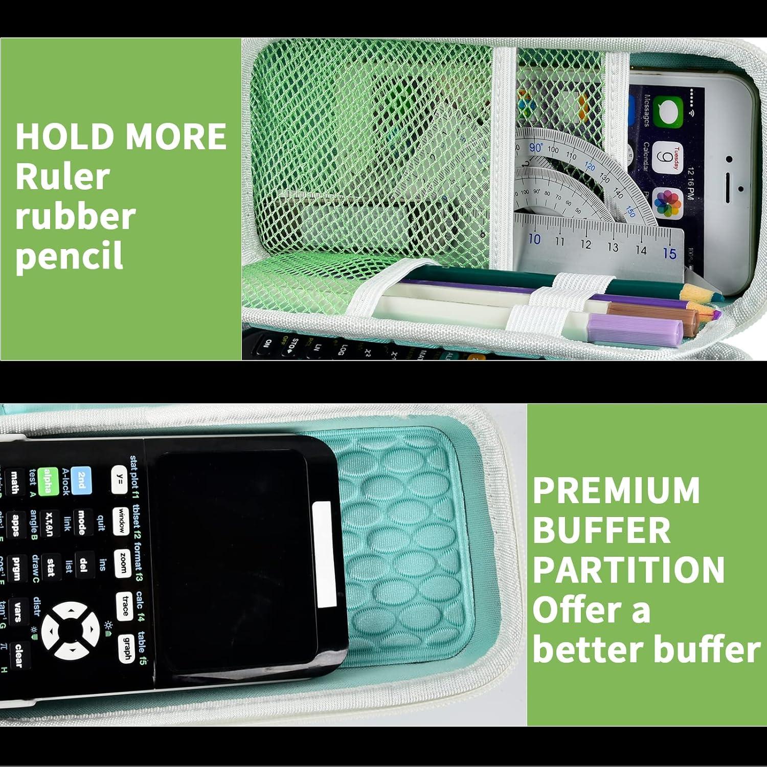 Funda Verde para Calculadora Gráfica Texas Instruments TI-84 Plus