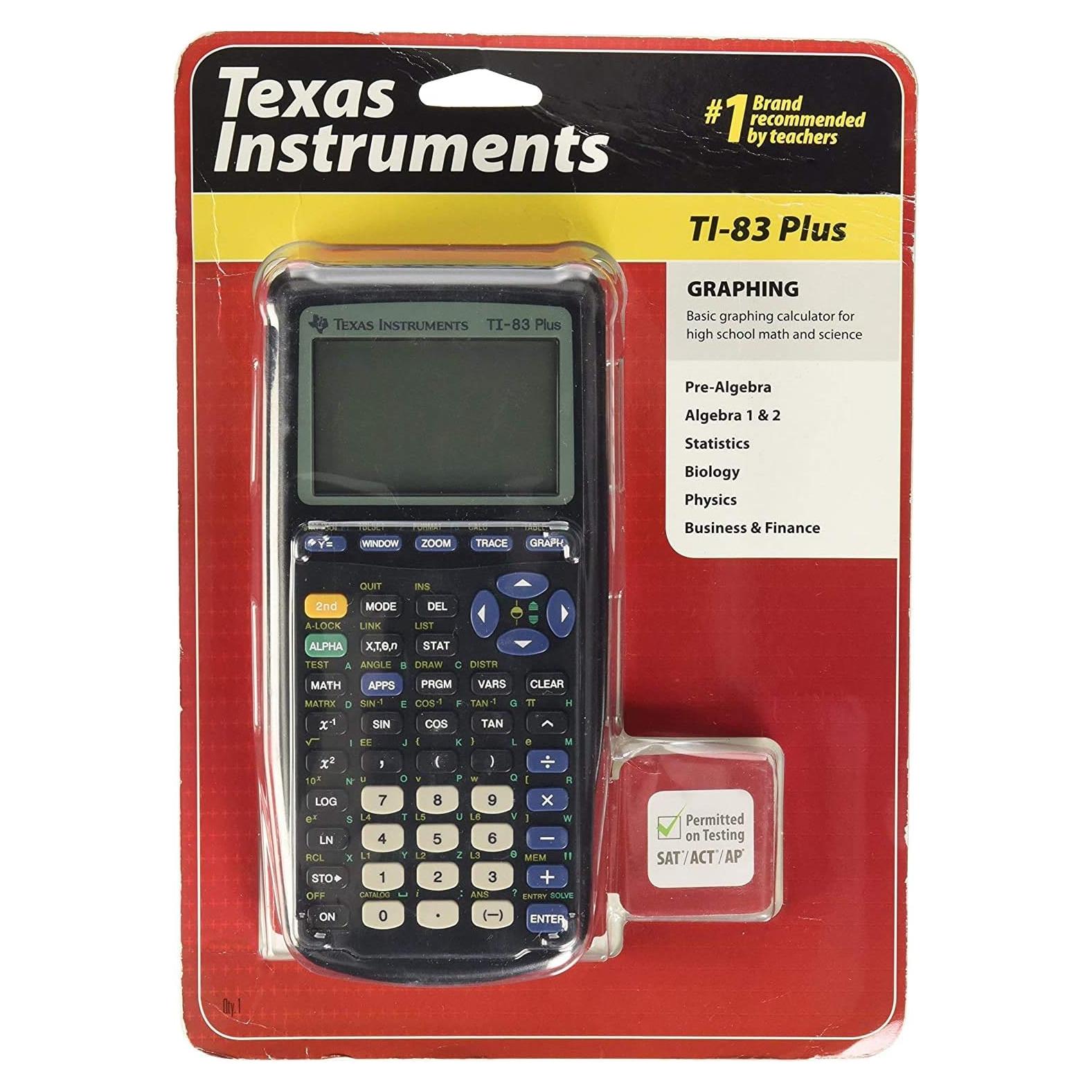Calculadora Gráfica Texas Instruments TI-83 Plus Renovada