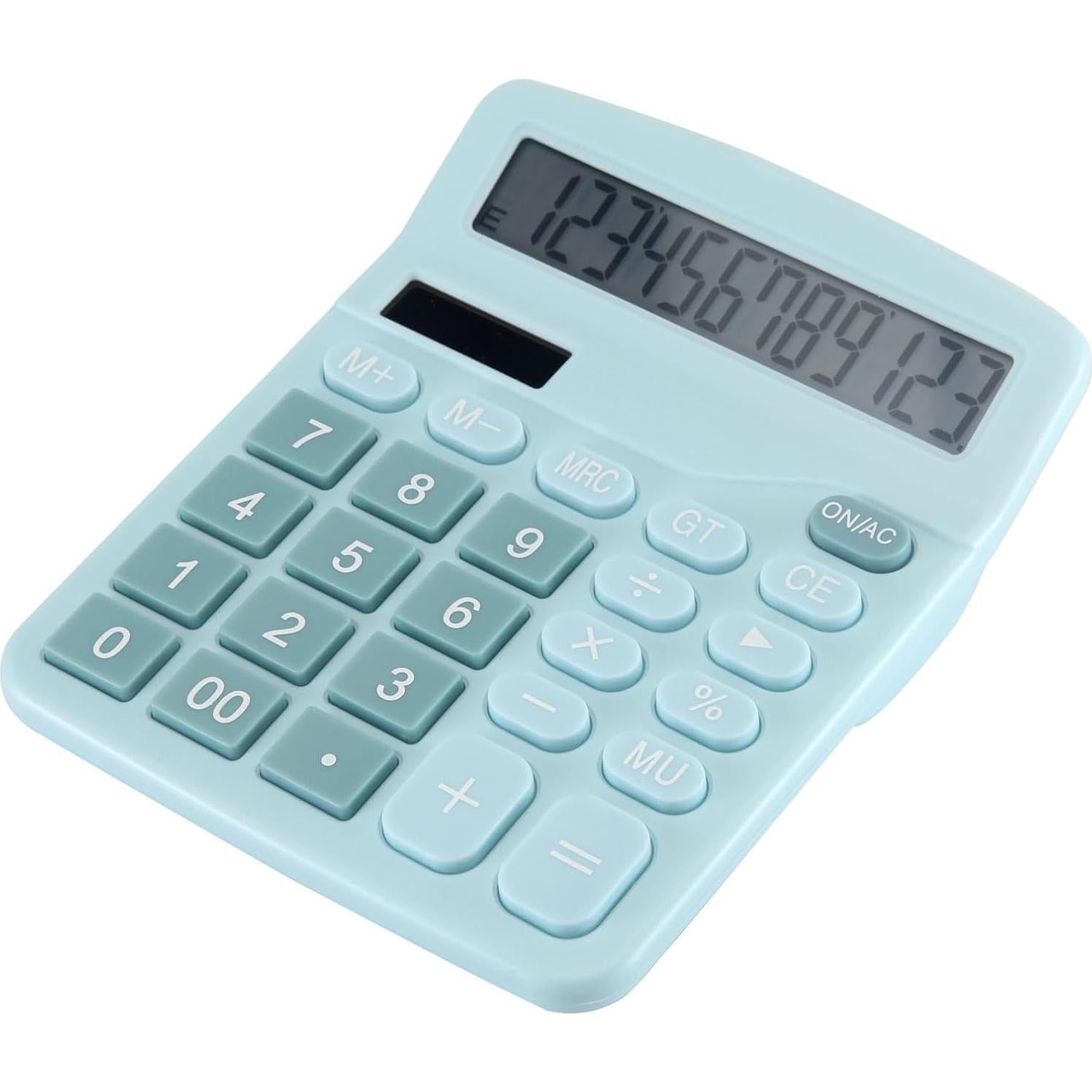 Calculadora de Escritorio 12 Dígitos NUOFACB Solar y Batería