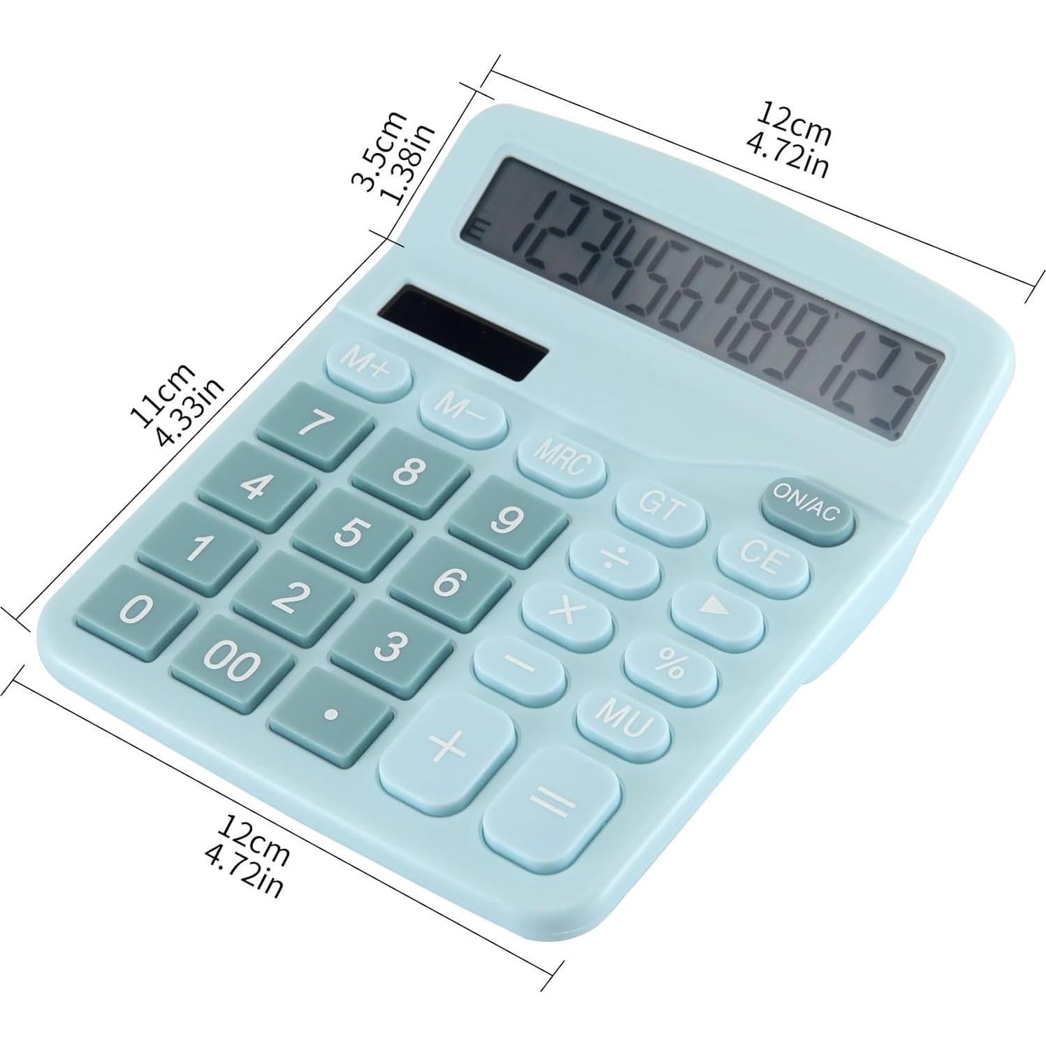 Calculadora de Escritorio 12 Dígitos NUOFACB Solar y Batería