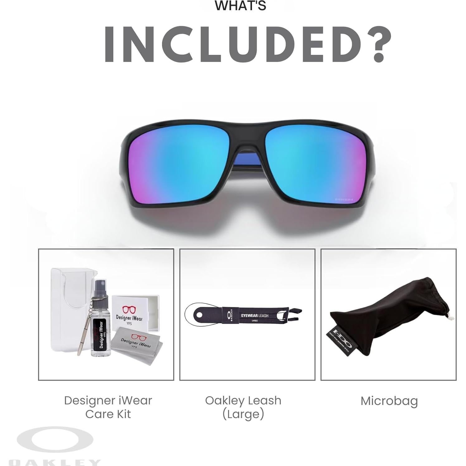 Gafas de sol Oakley Turbine para hombres + correa + kit