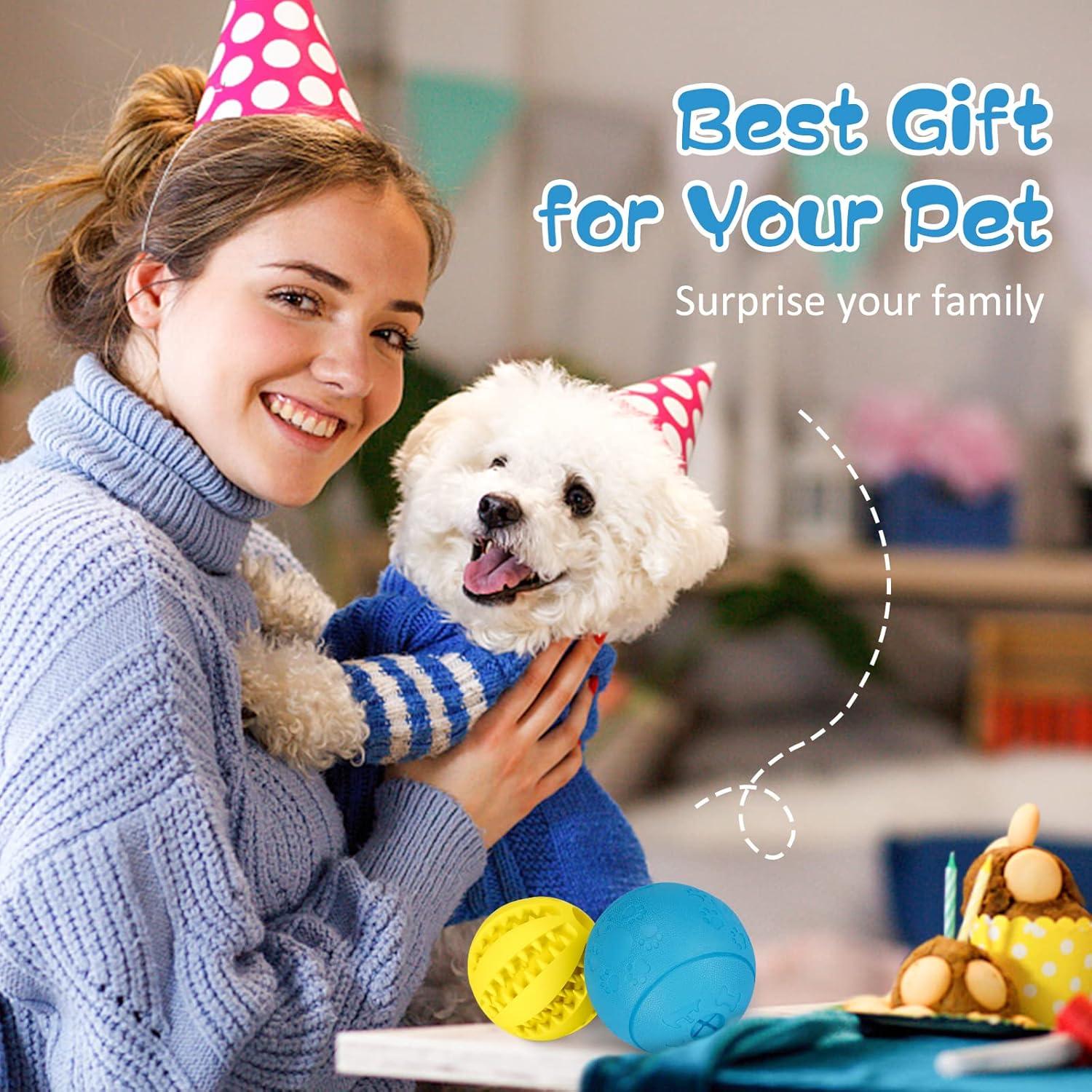 Juguetes de Puzzle para Perros HIPPIH 2 Pack - Amarillo y Azul