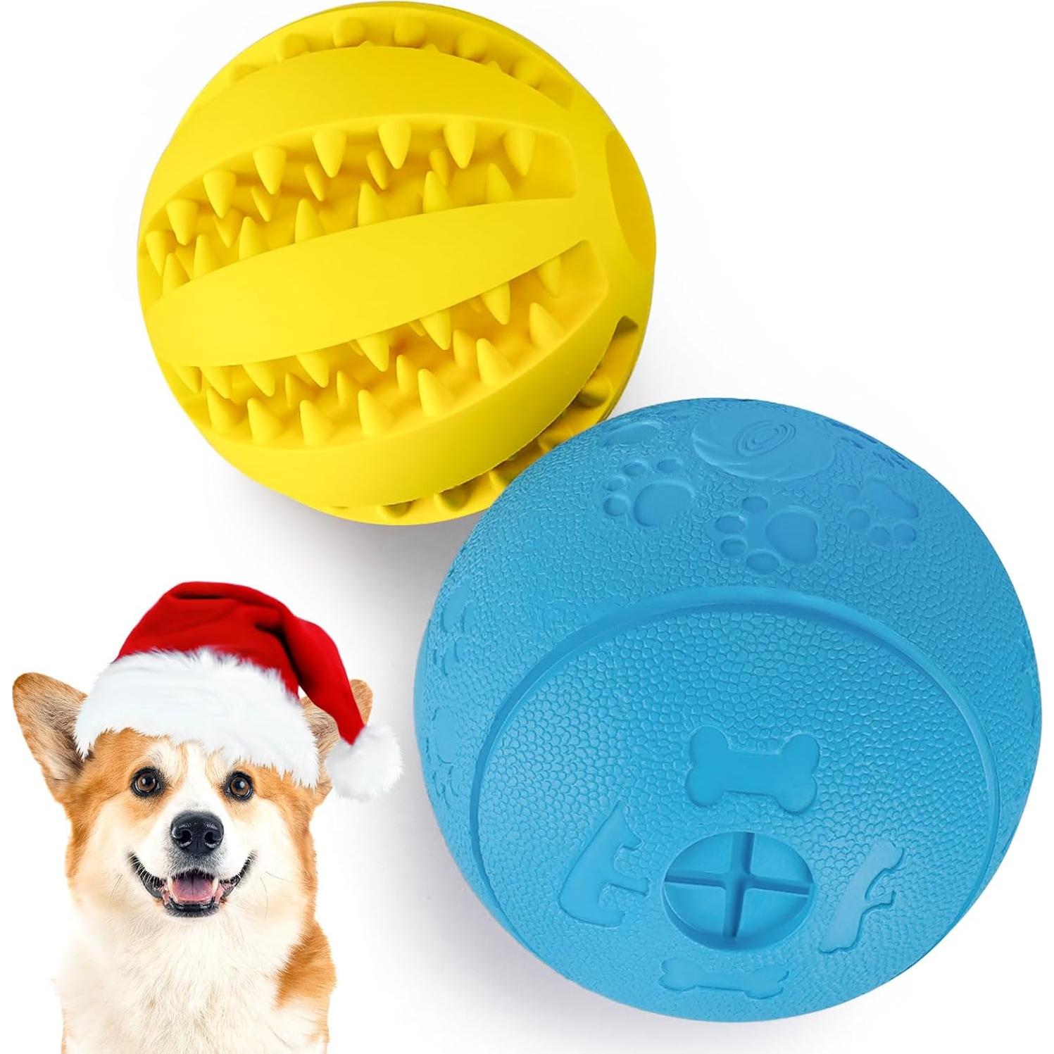 Juguetes de Puzzle para Perros HIPPIH 2 Pack - Amarillo y Azul