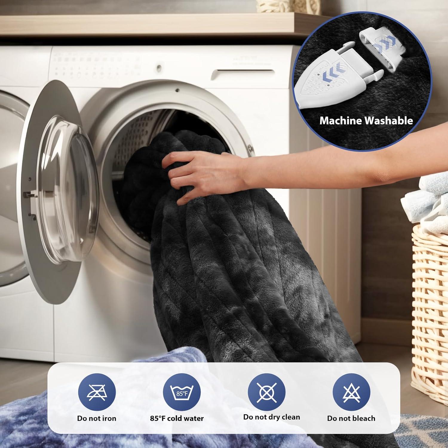 Manta Térmica Eléctrica MAXEVE 50x62cm 6 Niveles Calor Gris