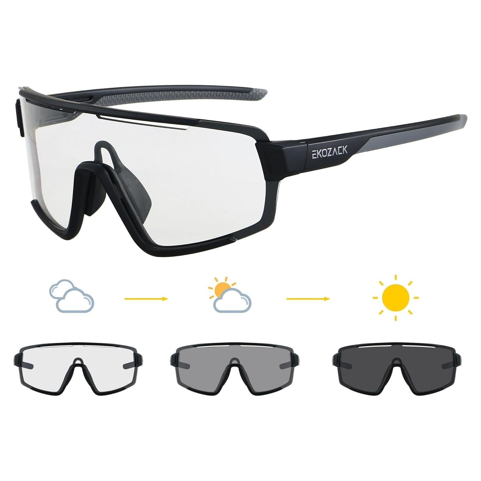 Gafas de Ciclismo EKOZACK Ec01 Fotoquímicas UV400 Grandes