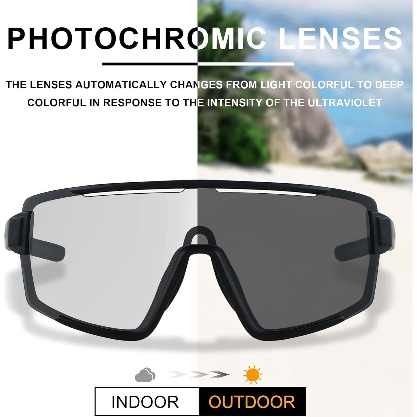 Gafas de Ciclismo EKOZACK Ec01 Fotoquímicas UV400 Grandes