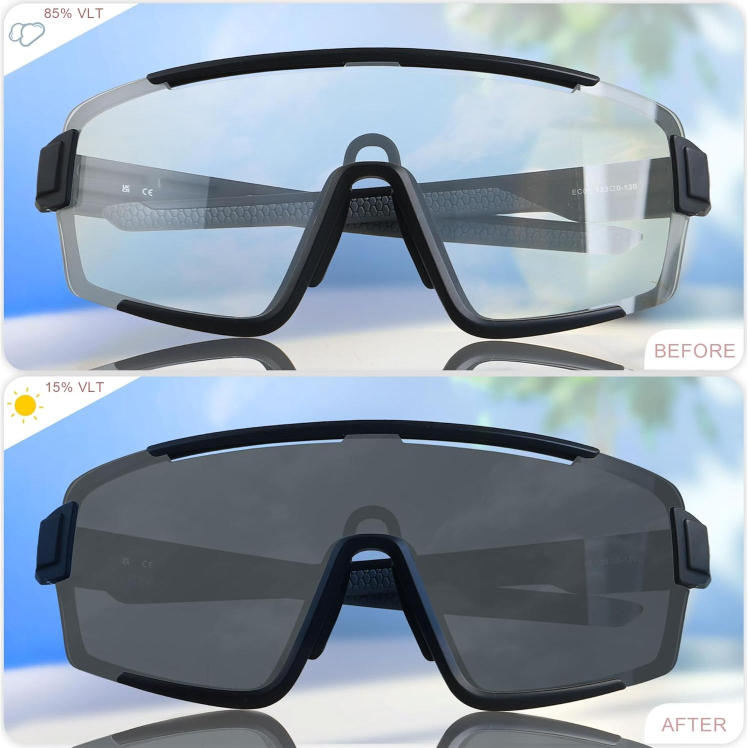 Gafas de Ciclismo EKOZACK Ec01 Fotoquímicas UV400 Grandes