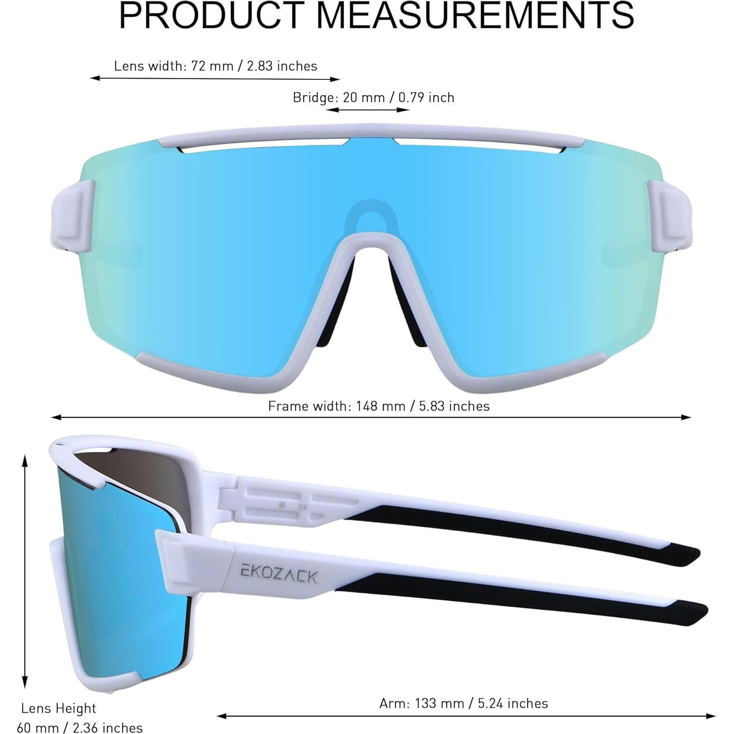 Gafas de Ciclismo EKOZACK Ec01 UV400 Antideslizantes