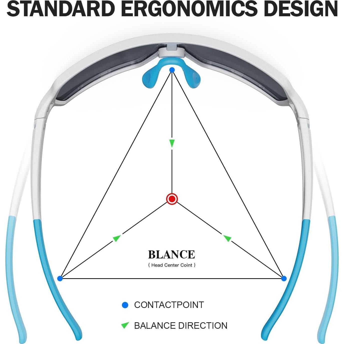 Gafas de Ciclismo ACBLUCE Kc04-09 UV400 Antideslizantes