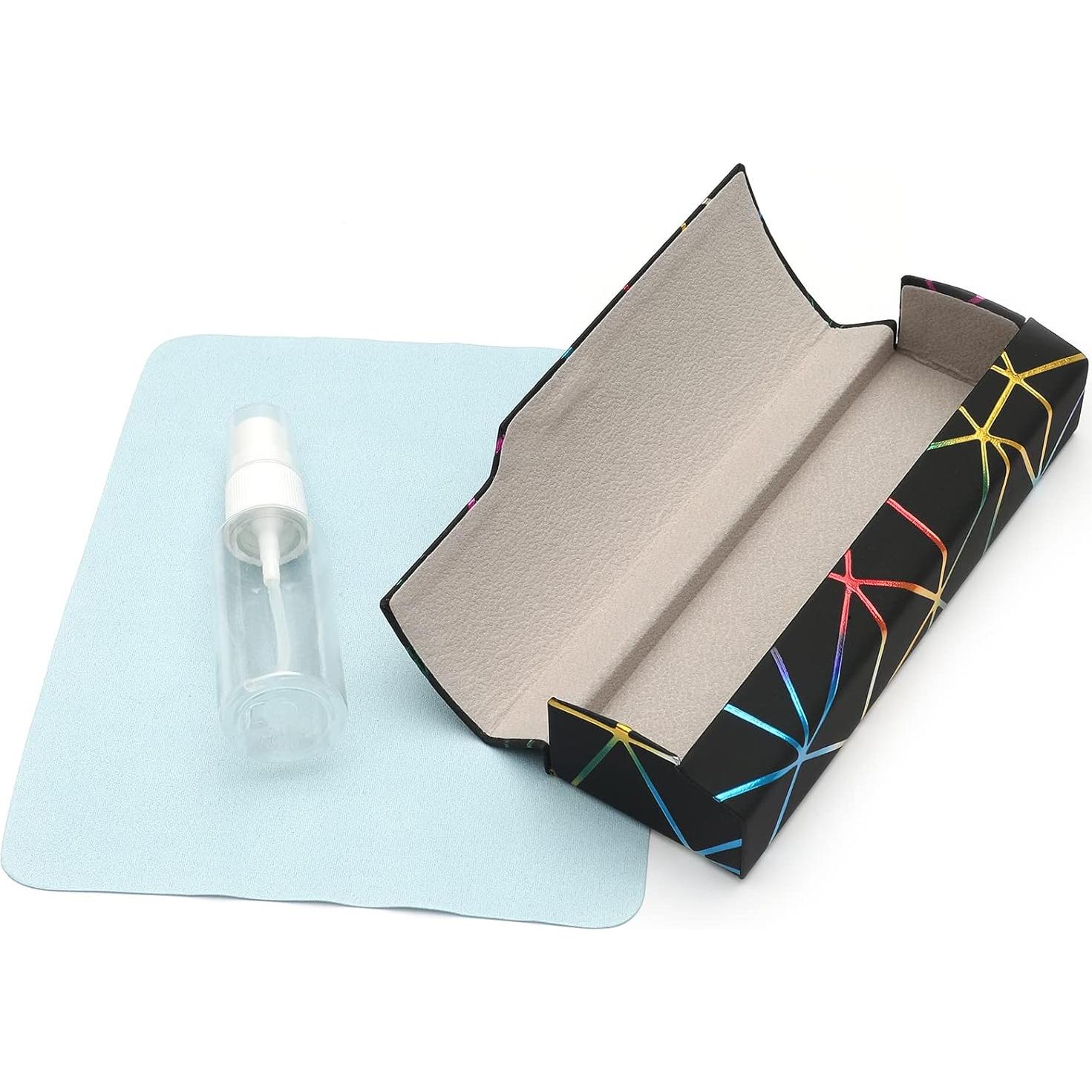 Estuche para Gafas Abwuulq Negro 16x5 cm Rígido Unisex