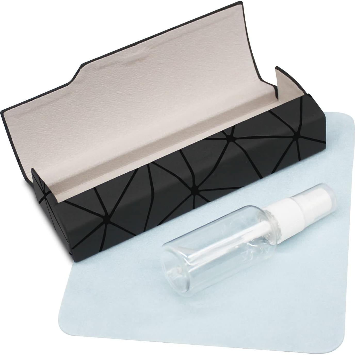 Estuche para Gafas Abwuulq Negro 16x5x3.5cm Unisex