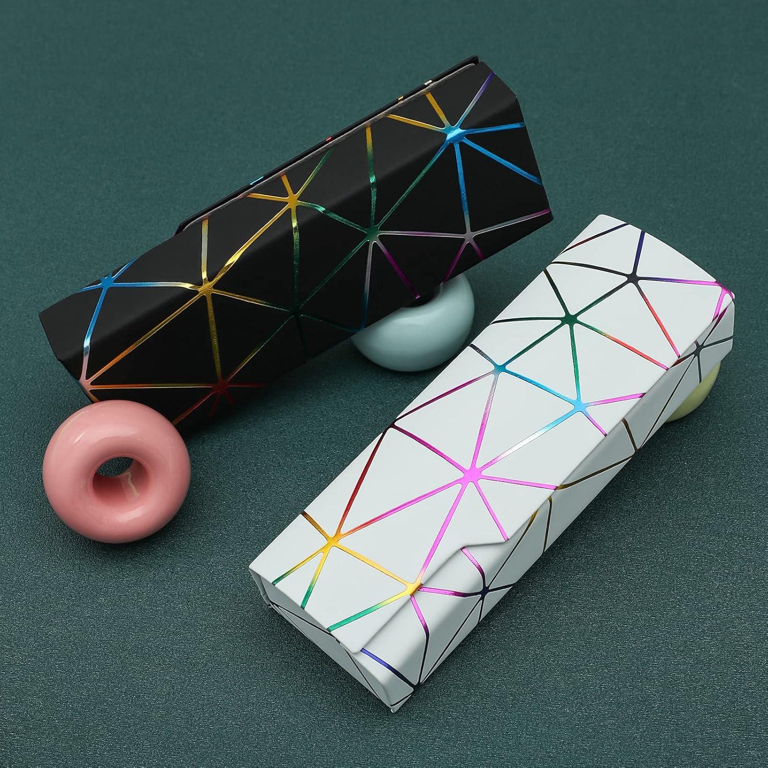 Estuche para gafas Abwuulq JG-21 rígido unisex negro/blanco