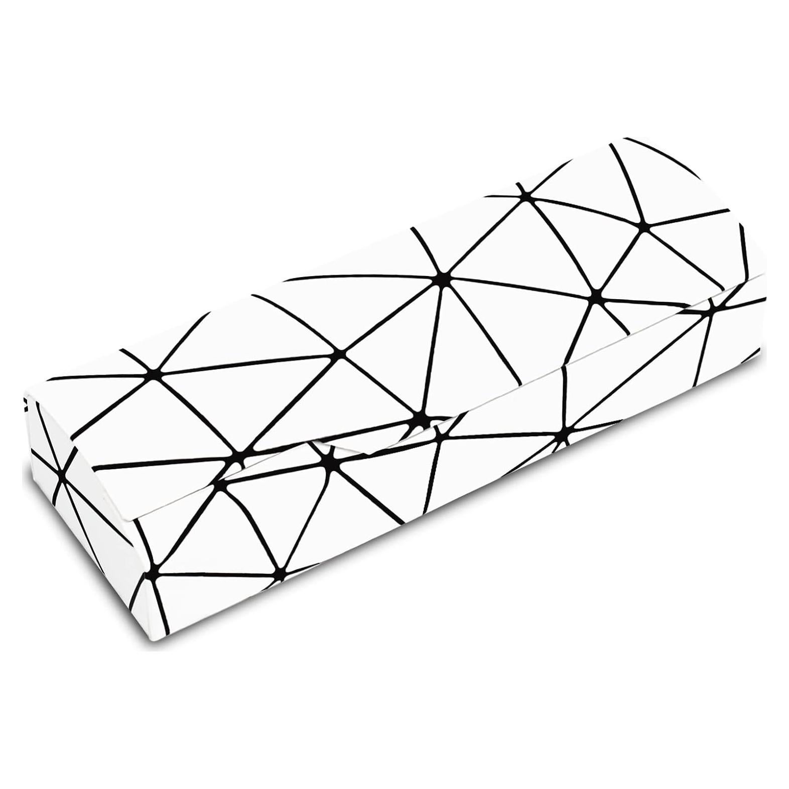 Estuche para gafas Abwuulq JG-21 rígido unisex blanco