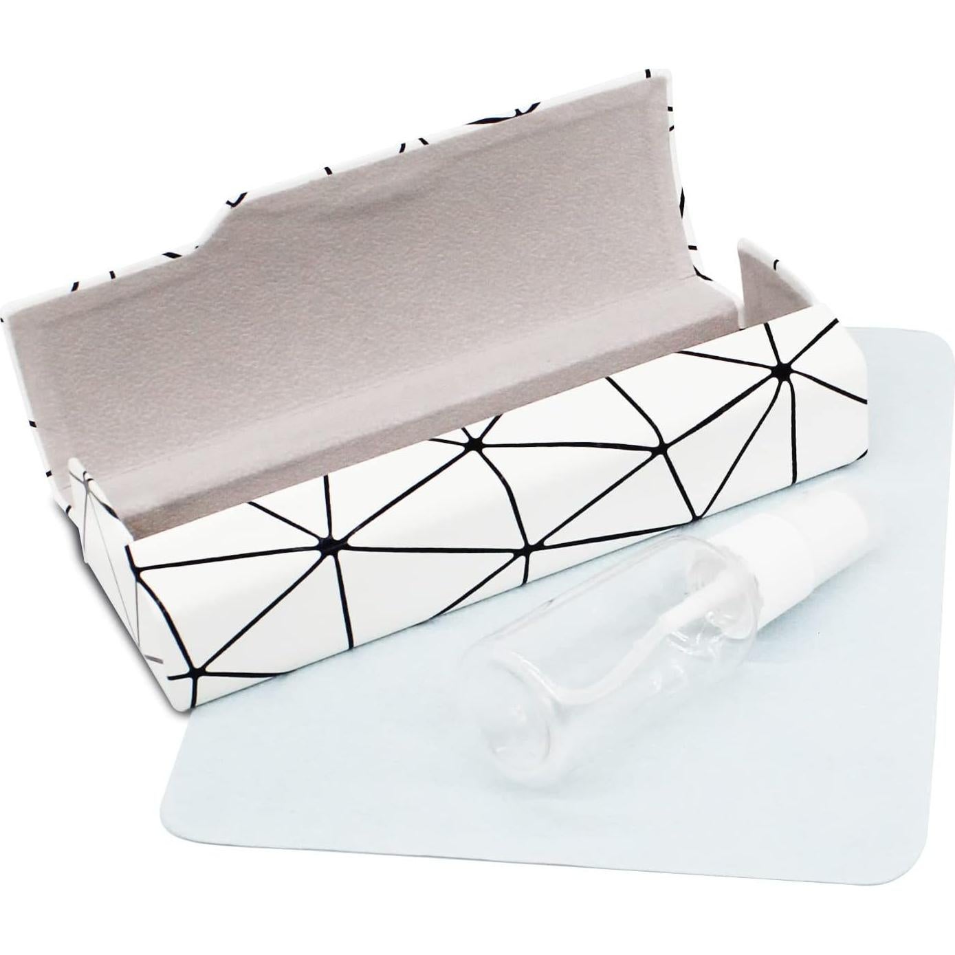 Estuche para gafas Abwuulq JG-21 rígido unisex blanco