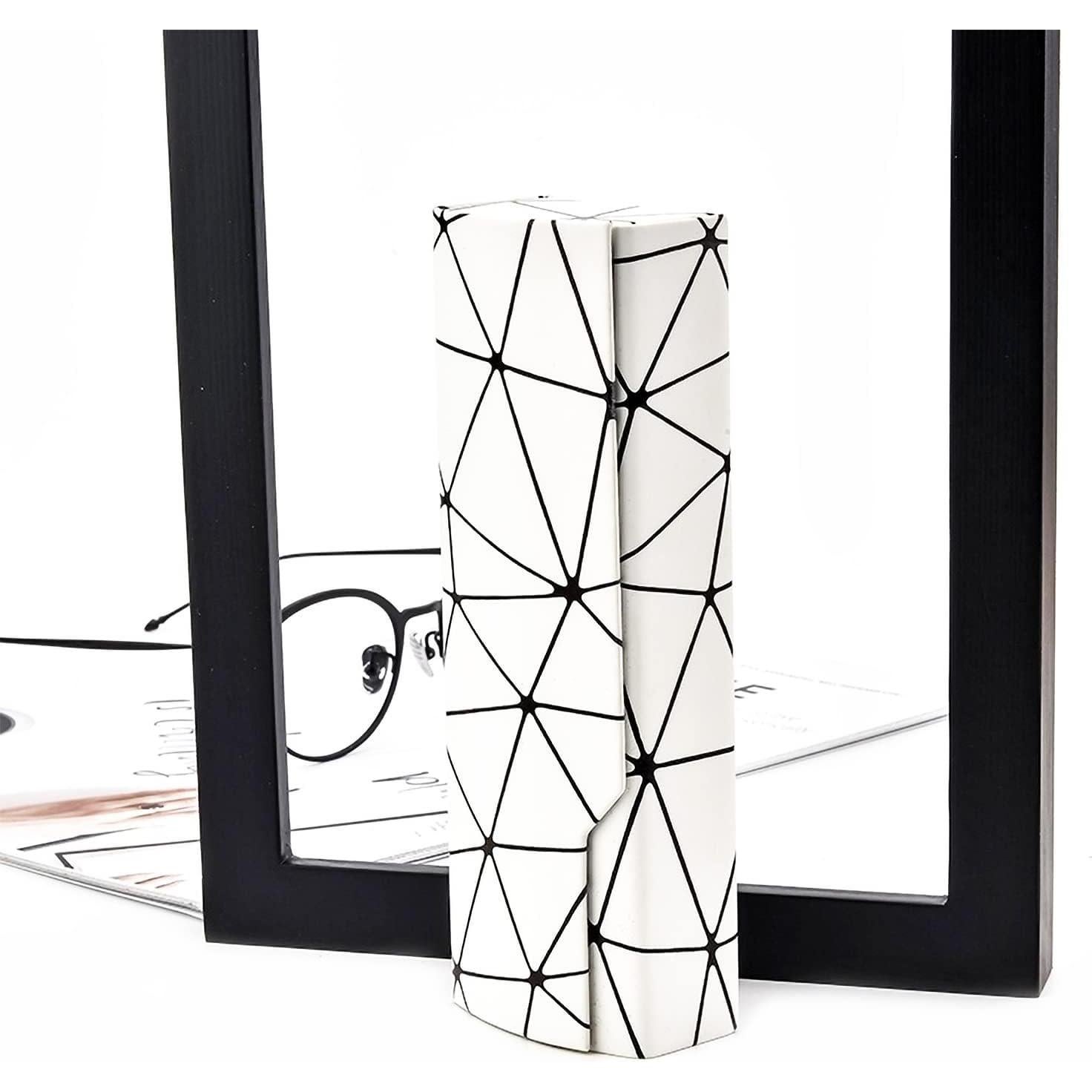 Estuche para gafas Abwuulq JG-21 rígido unisex blanco