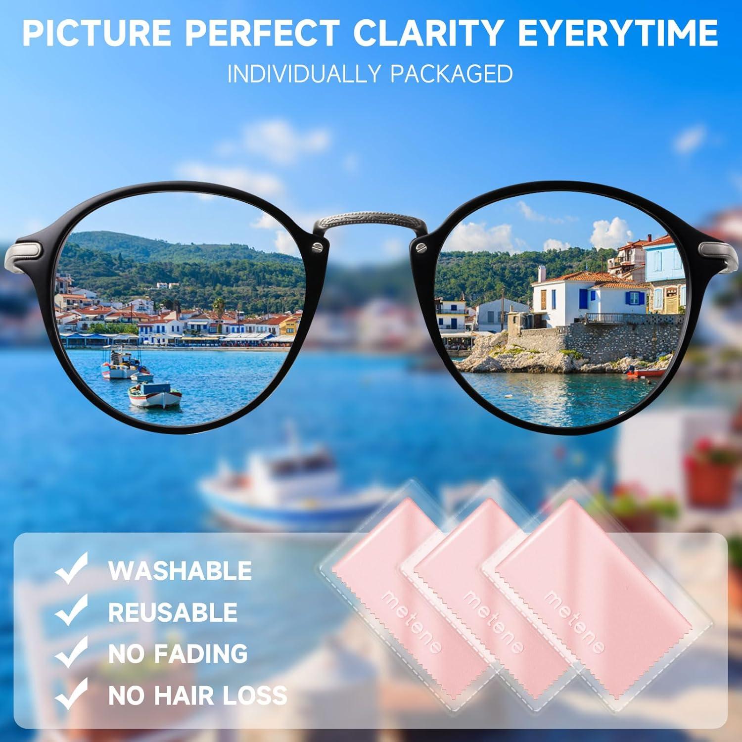 Paño de Microfibra Metene 12 Piezas Rosa para Limpieza