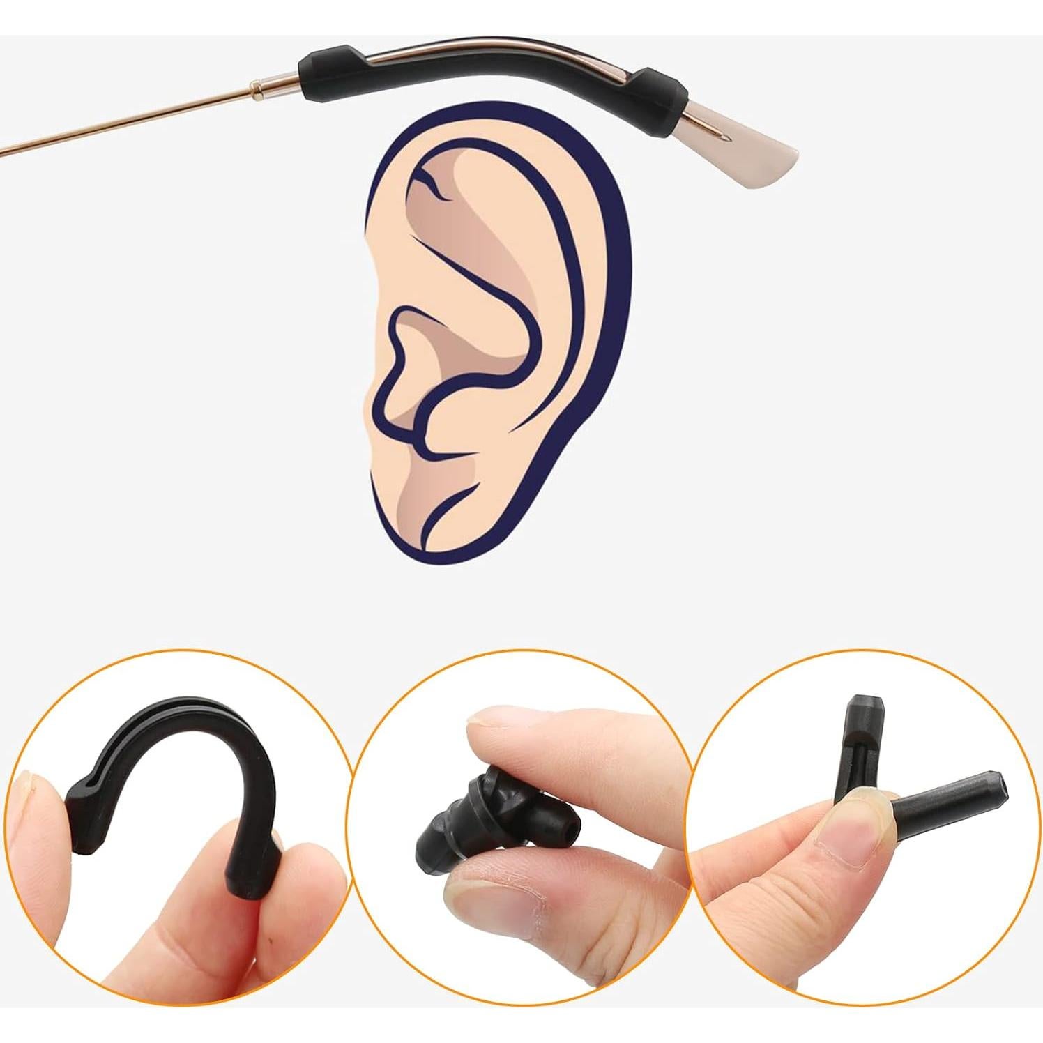 Retenedores de Gafas SMARTTOP Silicona Antideslizante 6 Pairs