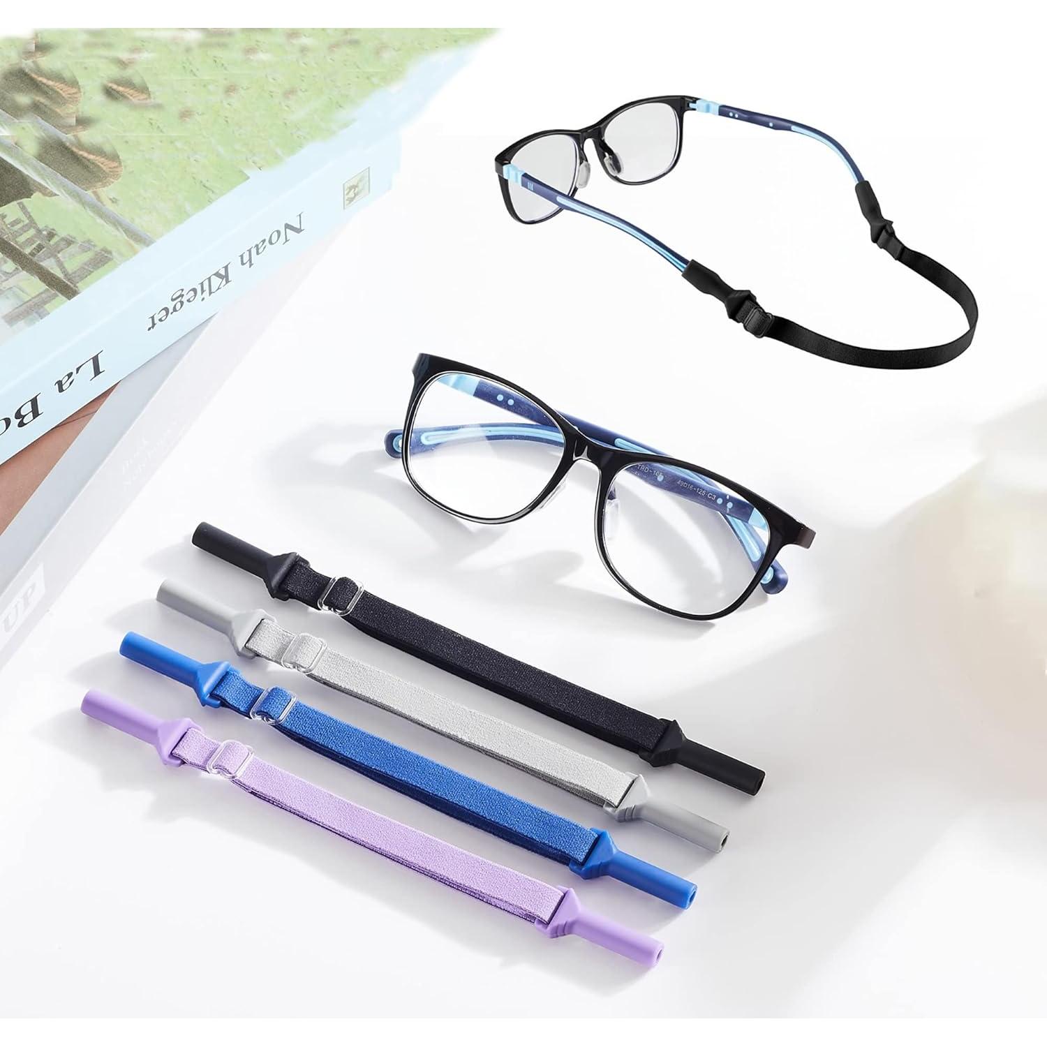 LVVFIT Correas para Gafas Niños 16.5-25.4 cm 4 Piezas Rosa