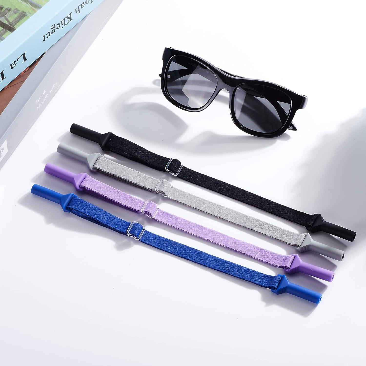 LVVFIT Correas para Gafas Niños 16.5-25.4 cm Ajustables 4 Pzas