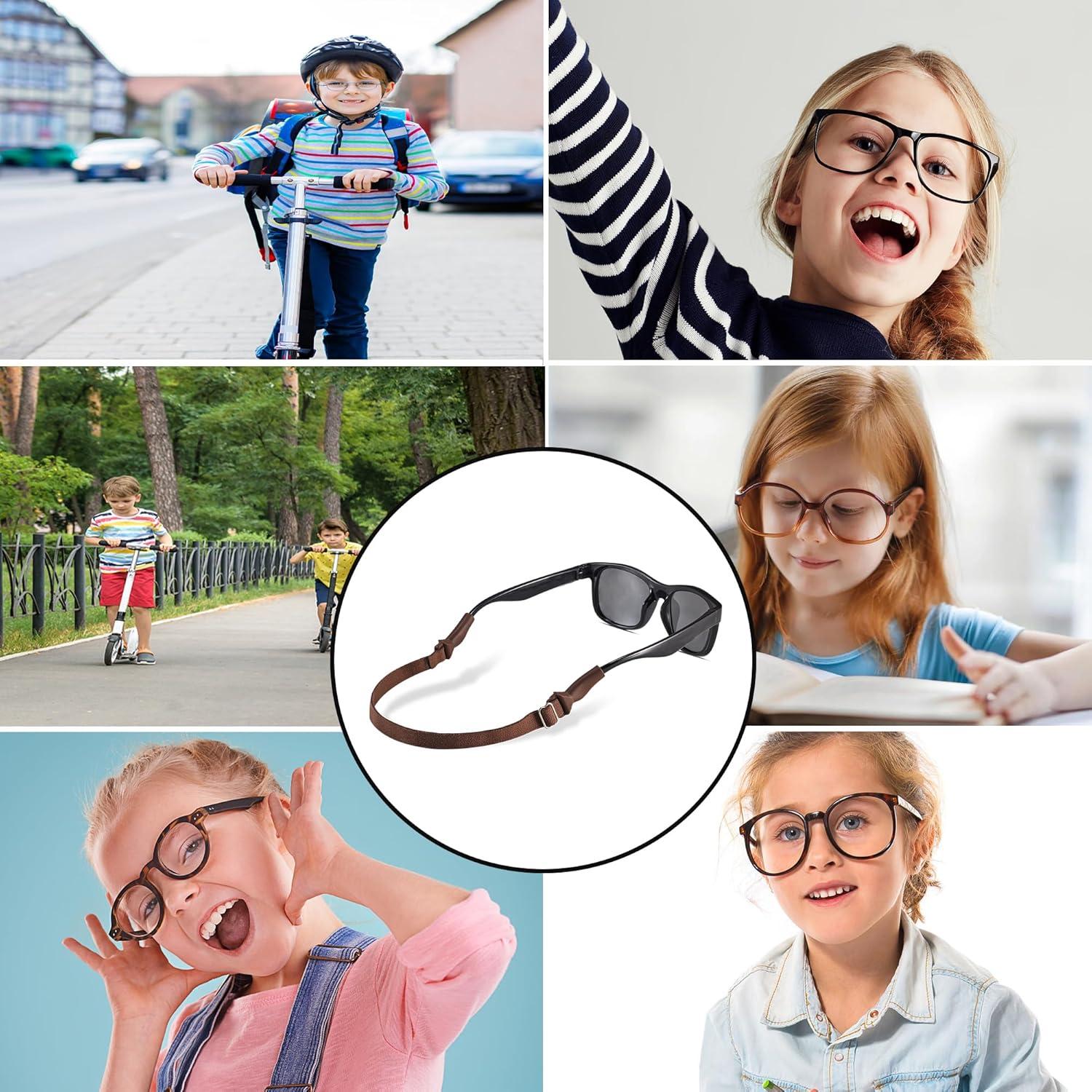 Correas para Gafas LVVFIT Niños 16.5-25.4 cm Ajustables 4 Pzas