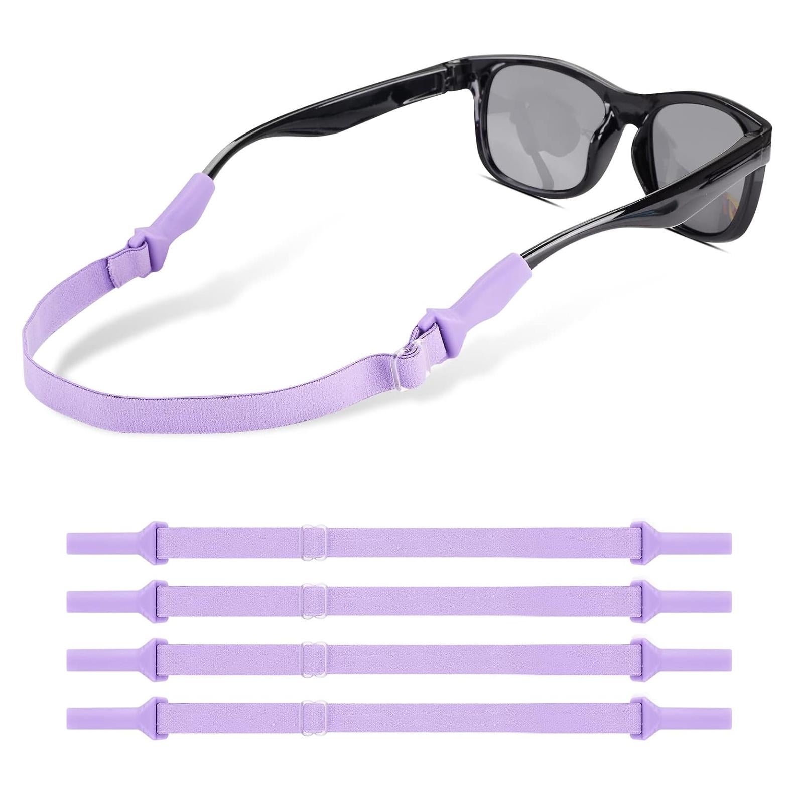Correas para Gafas LVVFIT Niños 16.5-25.4 cm 4 Piezas Morado