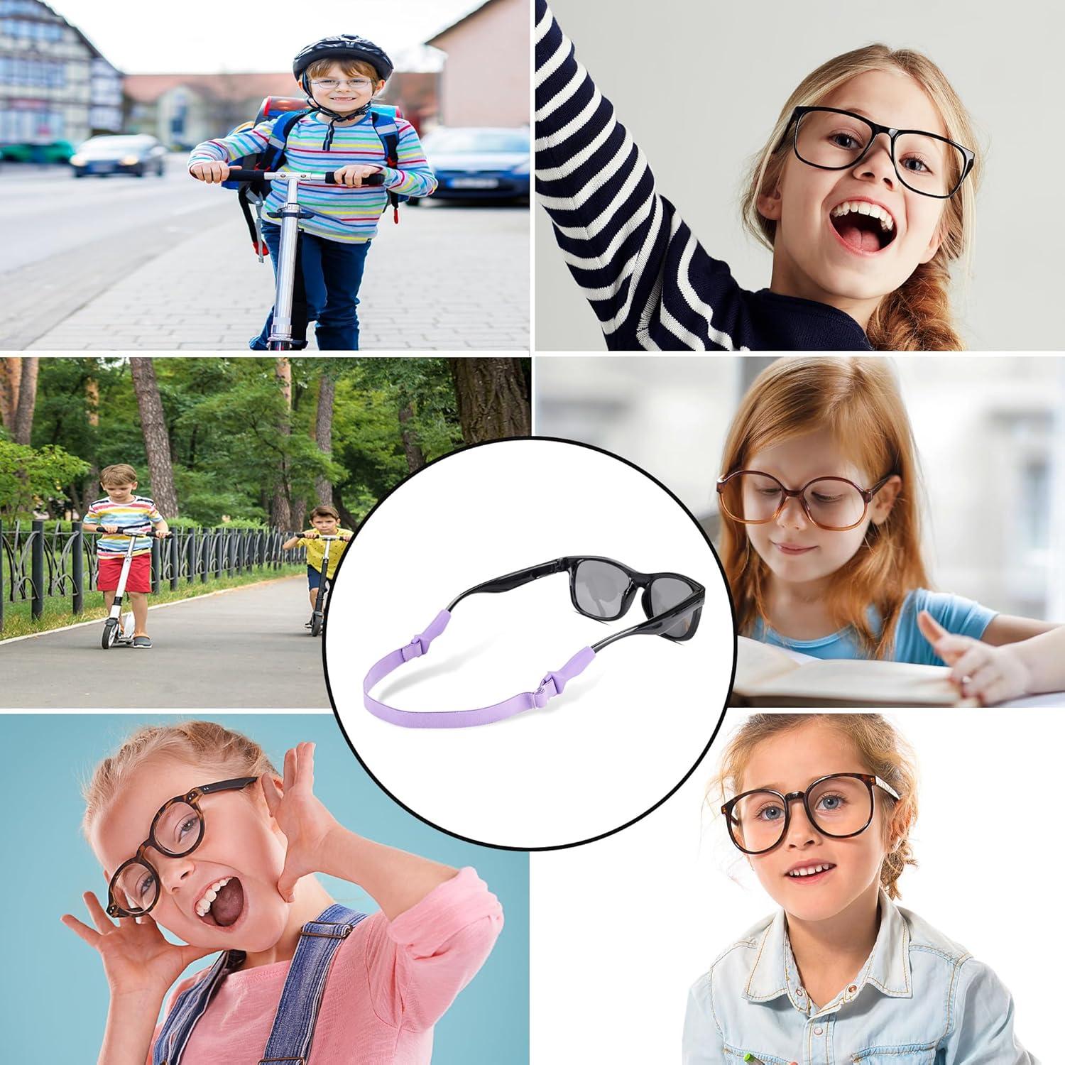 Correas para Gafas LVVFIT Niños 16.5-25.4 cm 4 Piezas Morado
