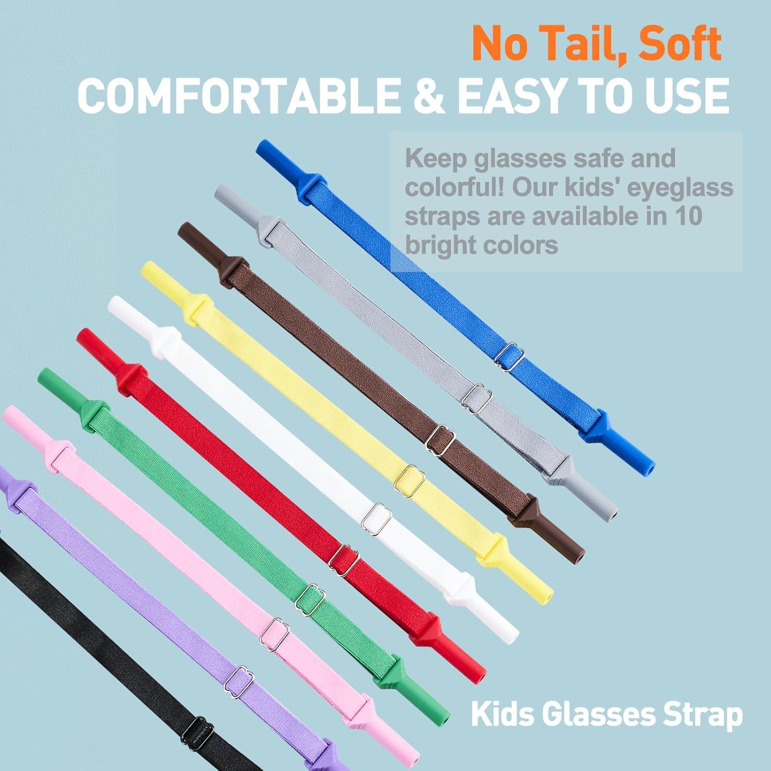 LVVFIT Correas para Gafas Niños 16.5-25.4 cm 4 Piezas Verde