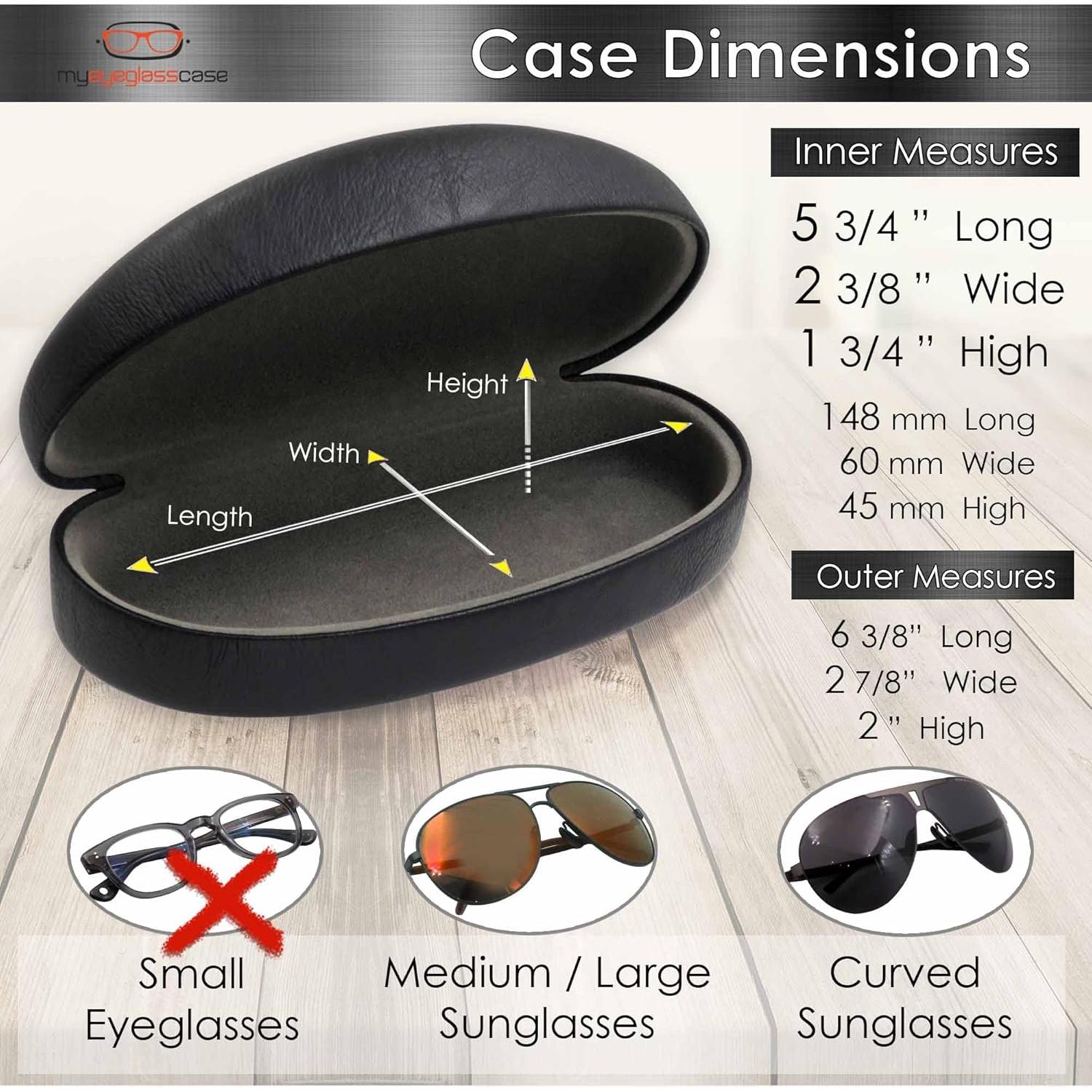 Estuche Duro para Gafas MiEstucheDeGafas Negro con Bolsa