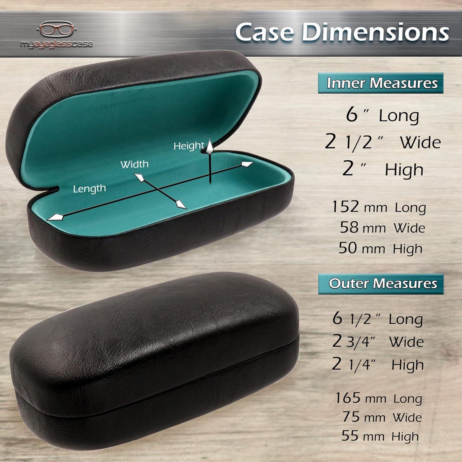 Estuche Duro para Gafas MiEstucheDeGafas Negro Grande