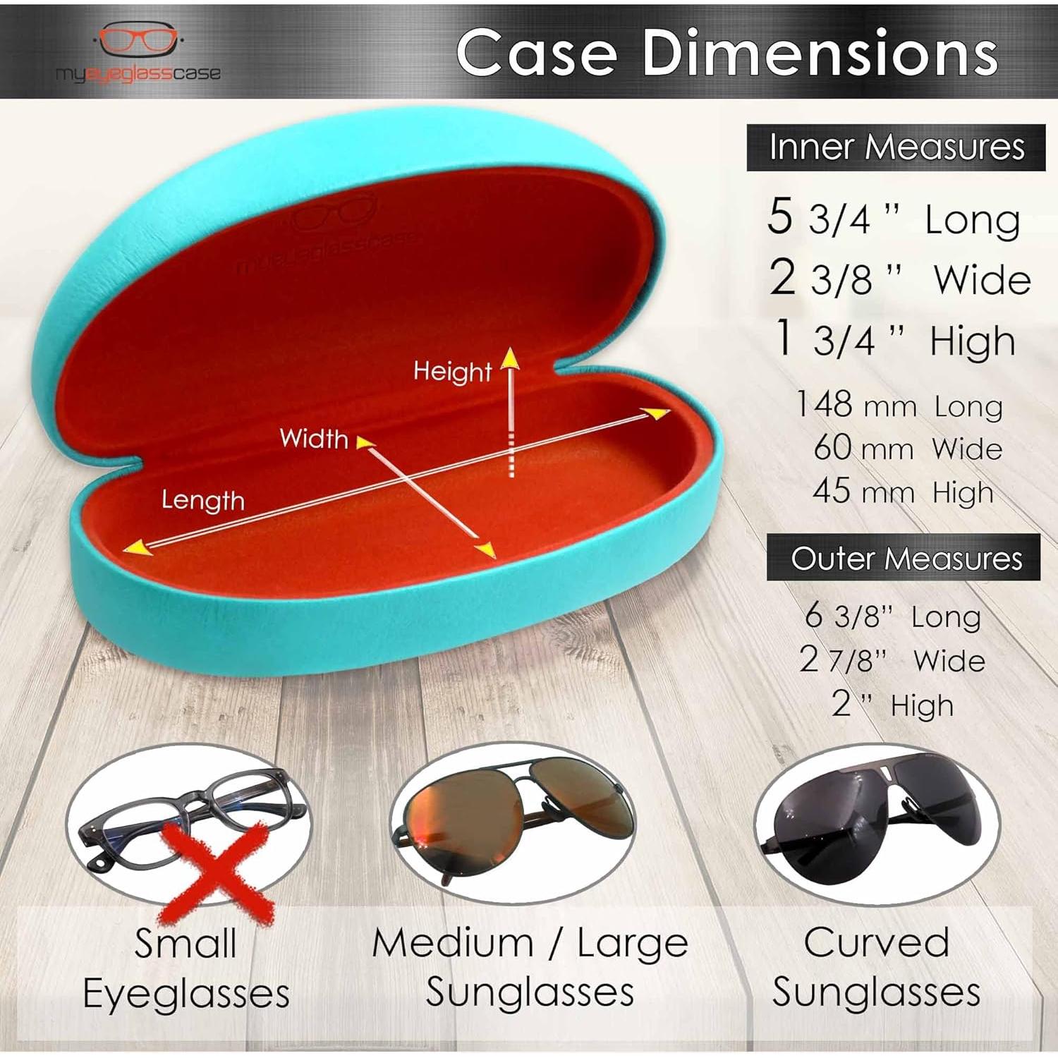 Estuche Duro para Gafas MiEstucheDeGafas Teal Mediano