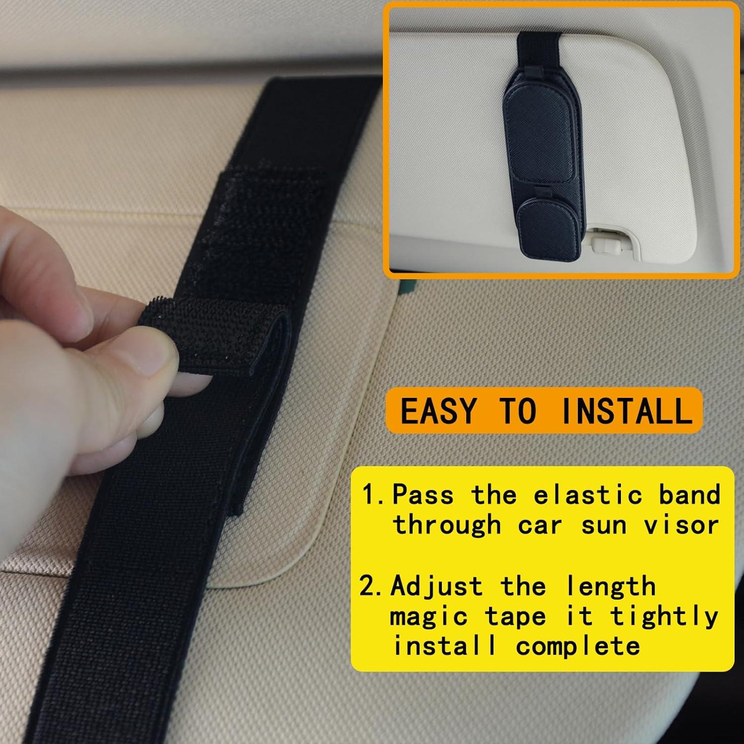 Soporte de Gafas de Sol ACIOOCO Magnético para Coche Negro