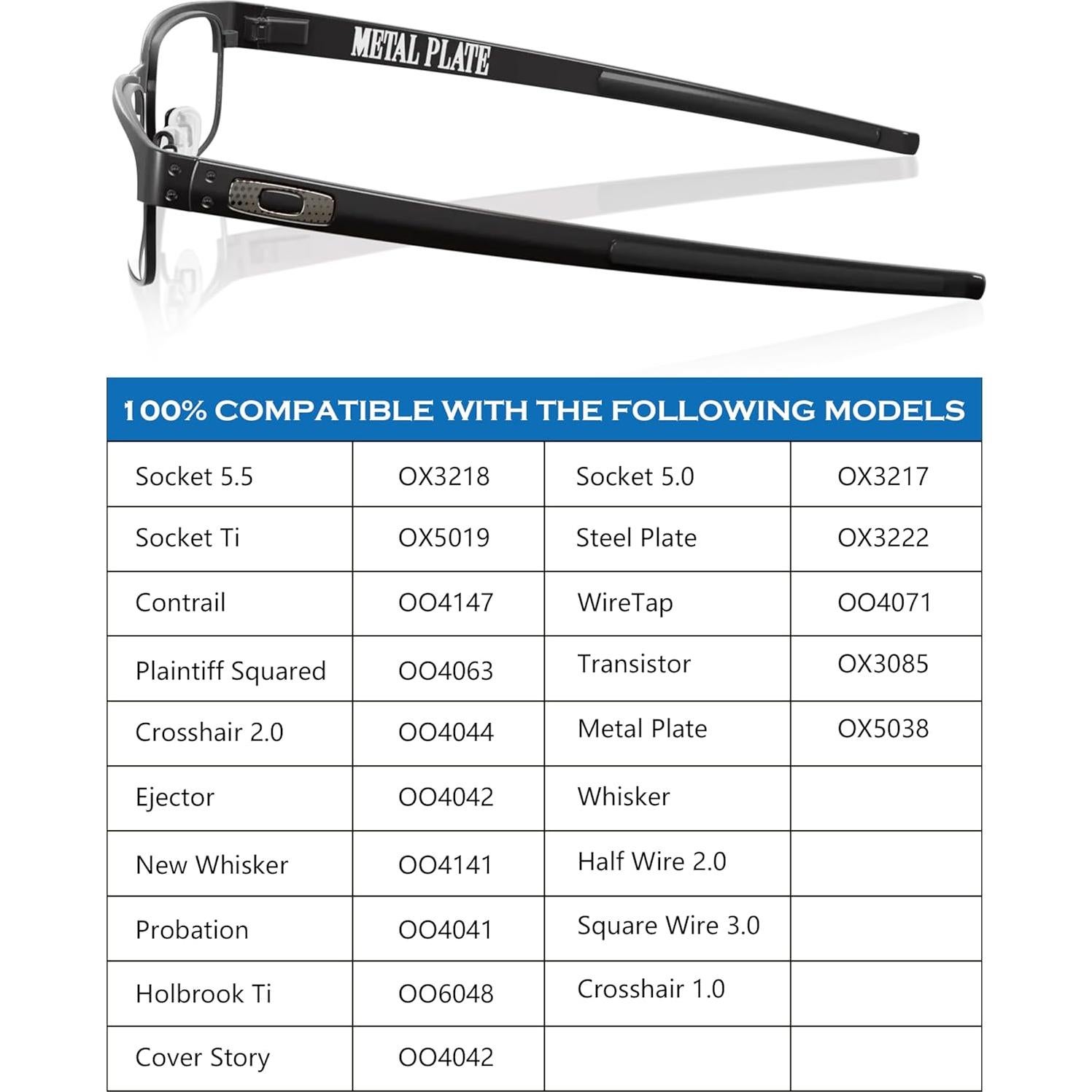 Almohadillas de nariz Oakley Socket 5.5 y 5.0 - 2 pares