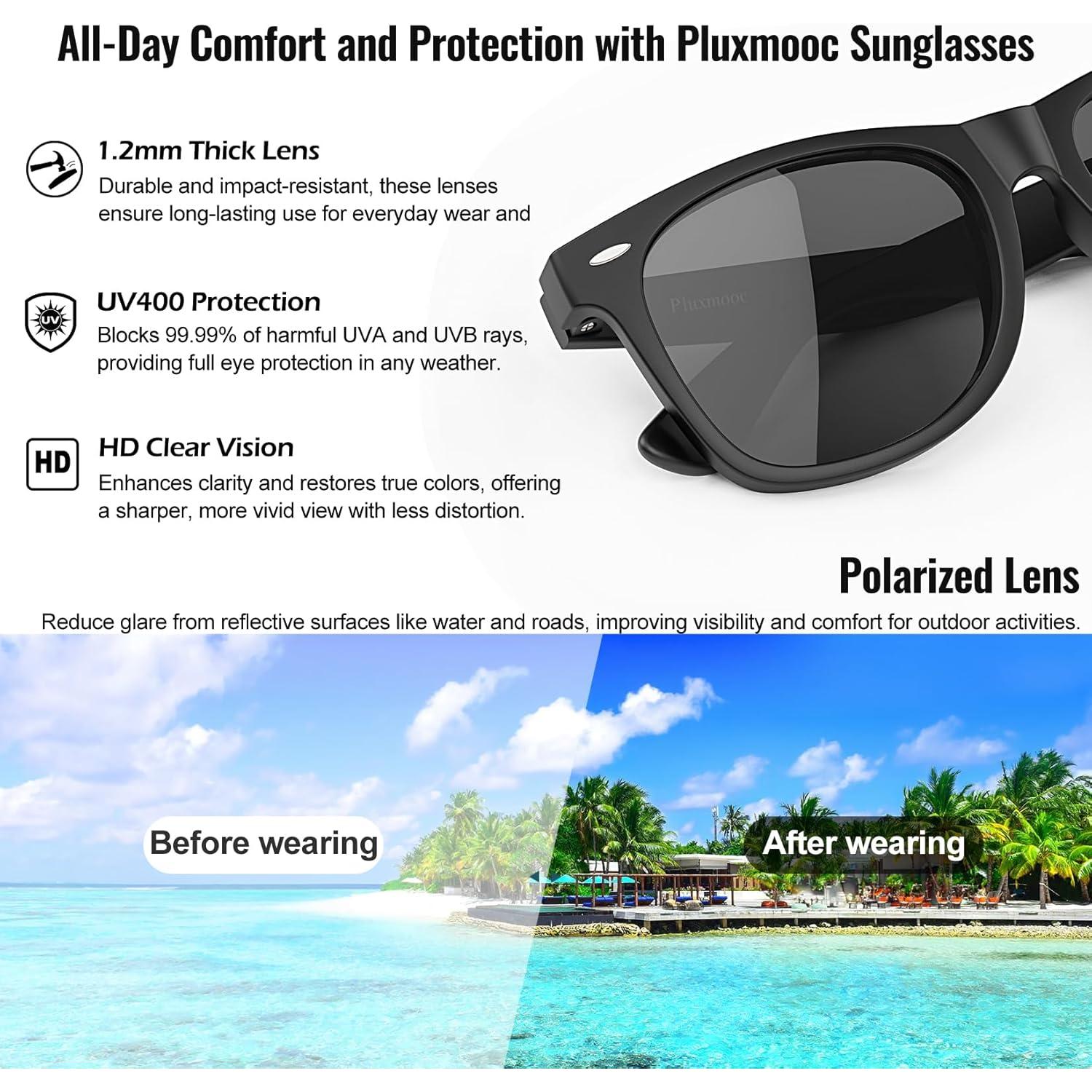 Gafas de sol polarizadas Pluxmooc UV400 unisex - Modelo VK 932