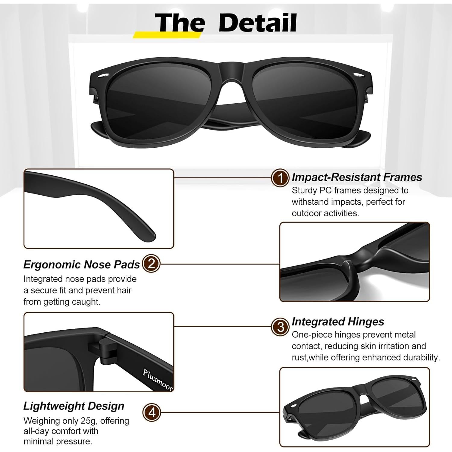 Gafas de sol polarizadas Pluxmooc UV400 unisex - Modelo VK 932