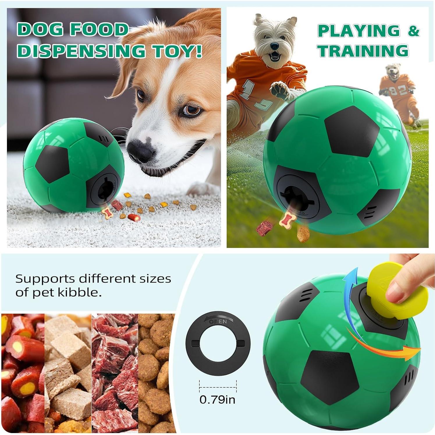 Balón Interactivo para Perros Rensh 11.68cm Indestructible