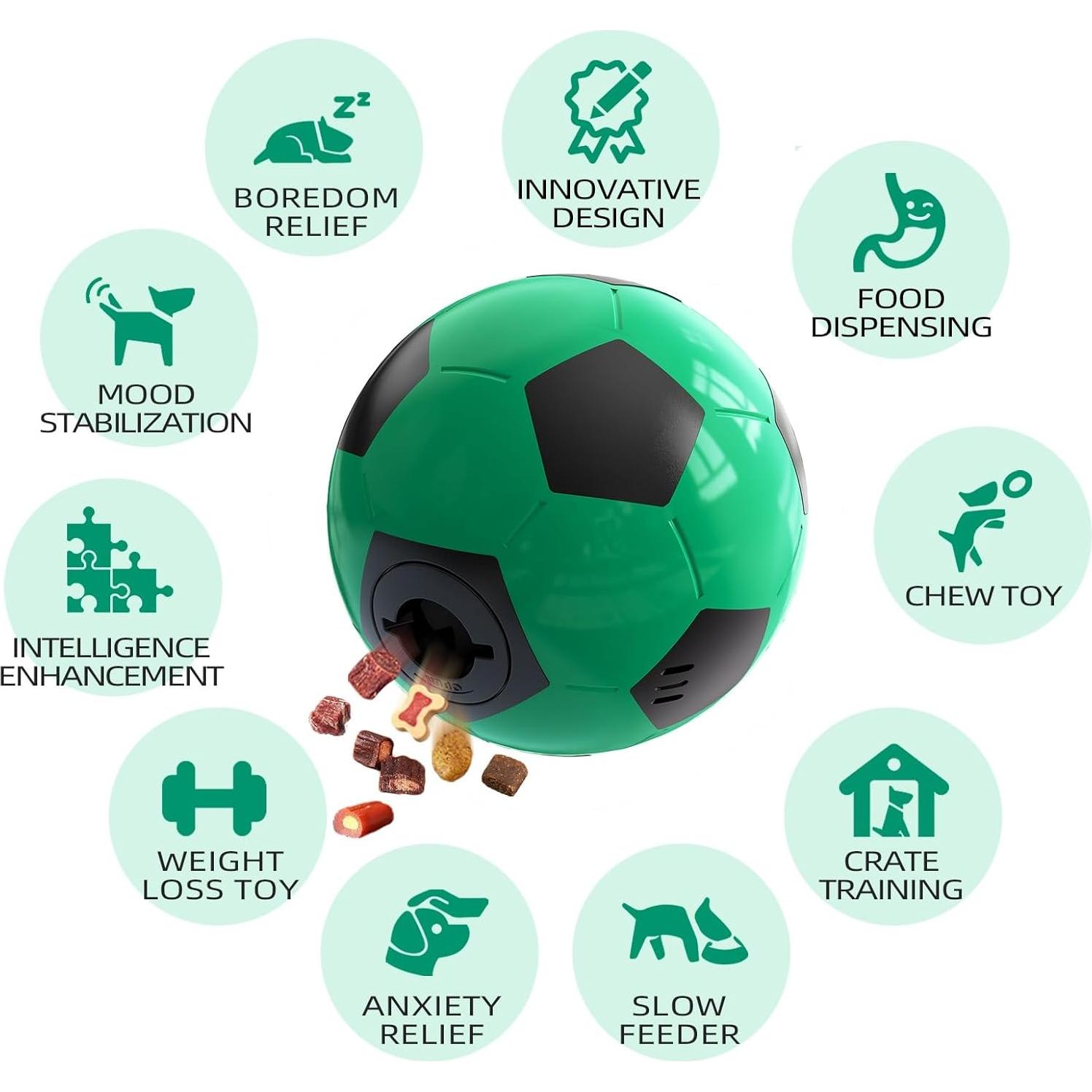 Balón Interactivo para Perros Rensh 11.68cm Indestructible