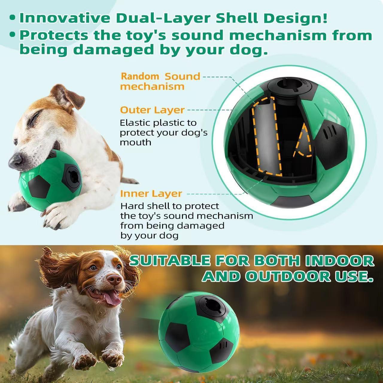 Balón Interactivo para Perros Rensh 11.68cm Indestructible