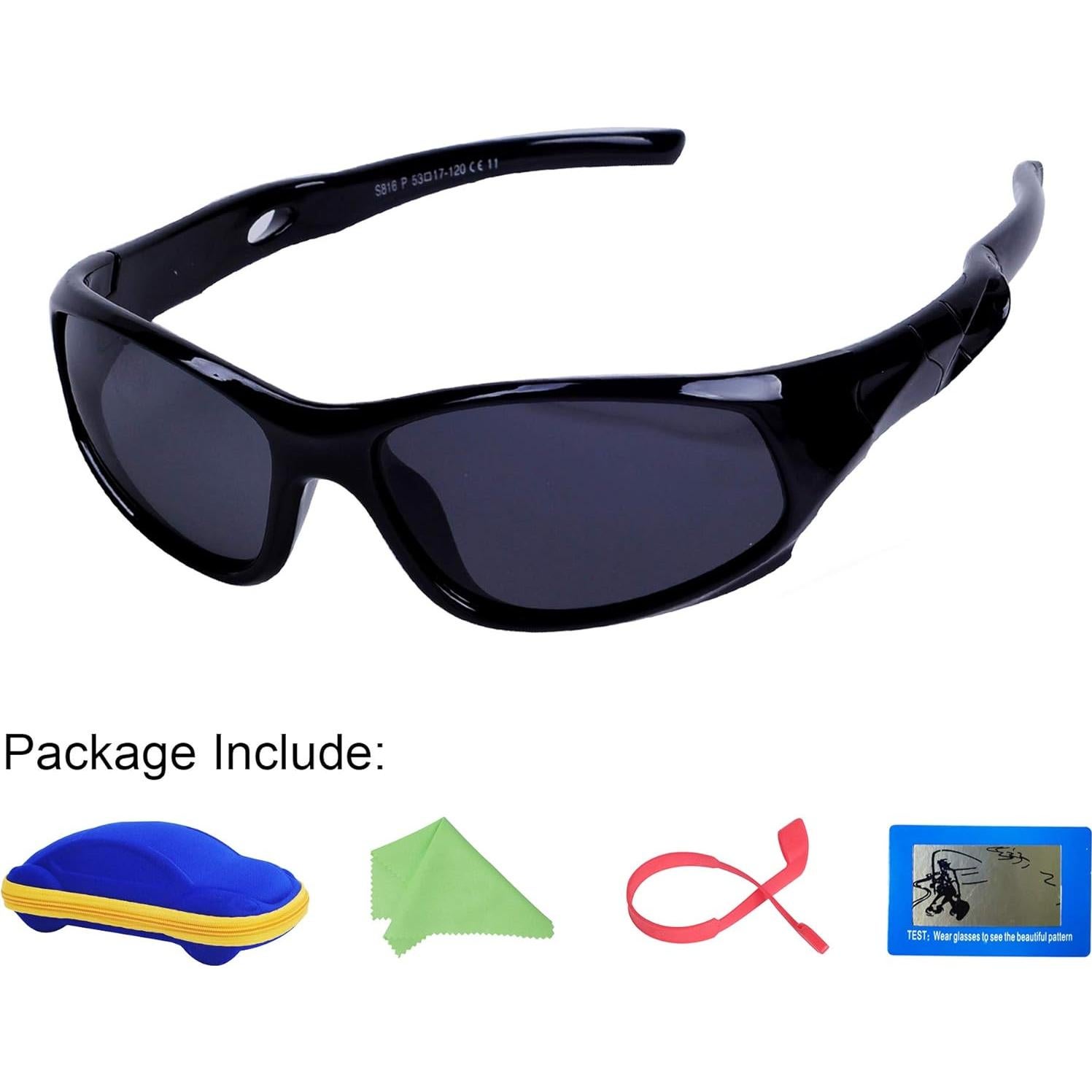 Gafas de sol deportivas JoXiGo UV400 para niños 3-12 años