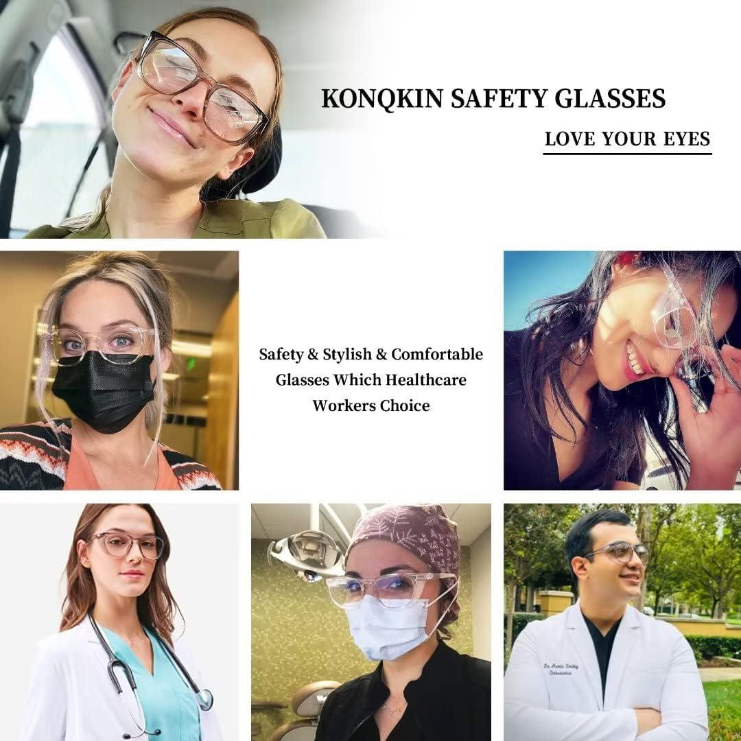 Gafas de Seguridad Konqkin - Lentes Antiniebla y Antirrayas